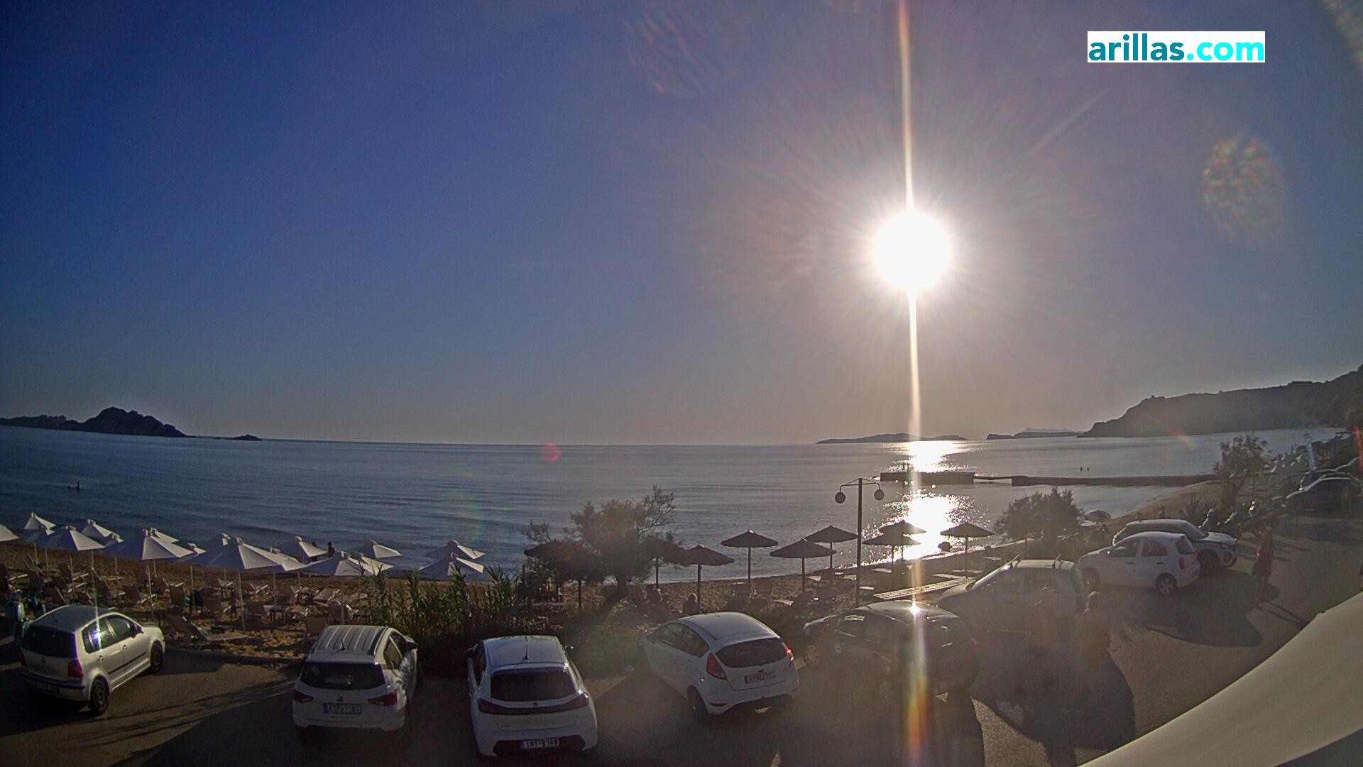 Archiv Foto Webcam Korfu - Blick auf den Strand bei Arillas