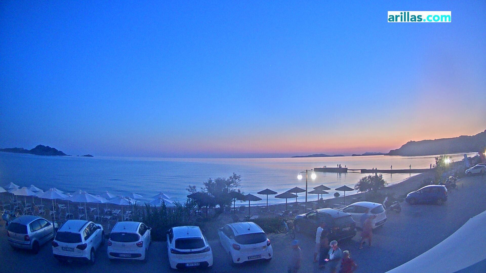 Archiv Foto Webcam Korfu - Blick auf den Strand bei Arillas