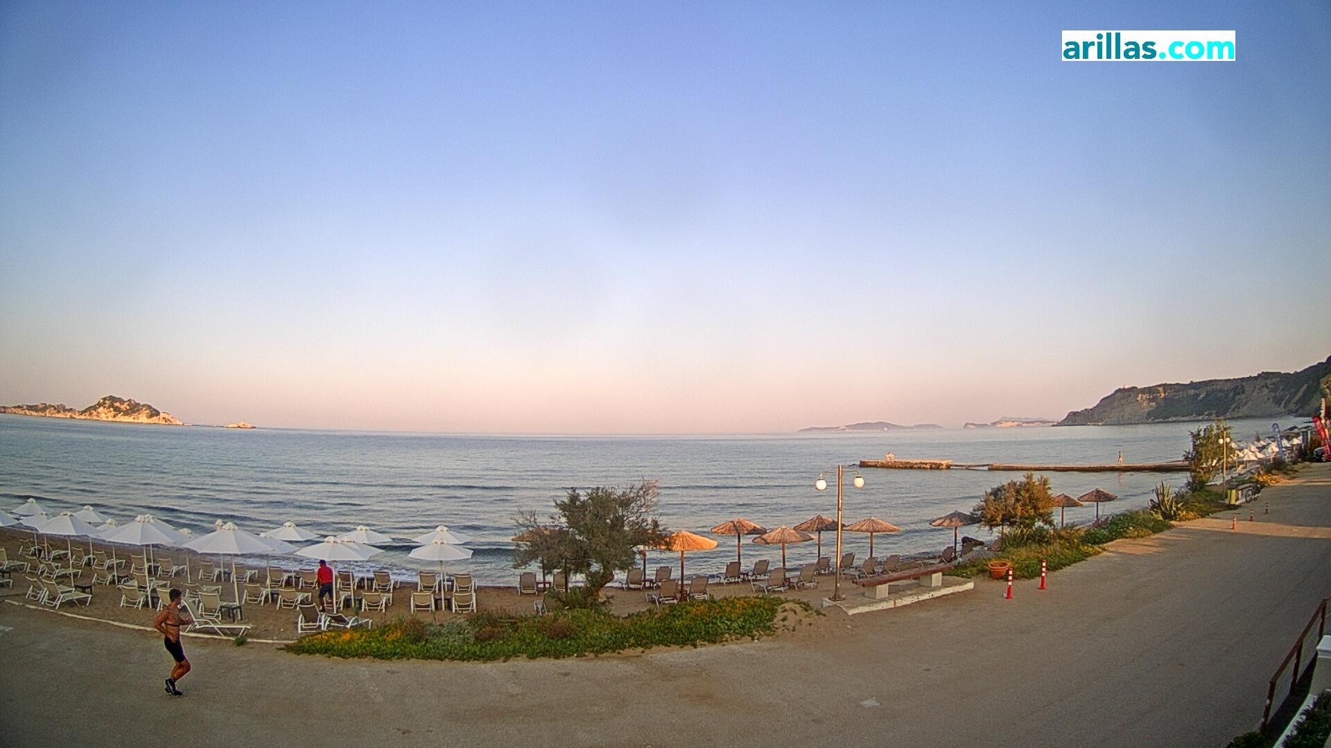 Archiv Foto Webcam Korfu - Blick auf den Strand bei Arillas