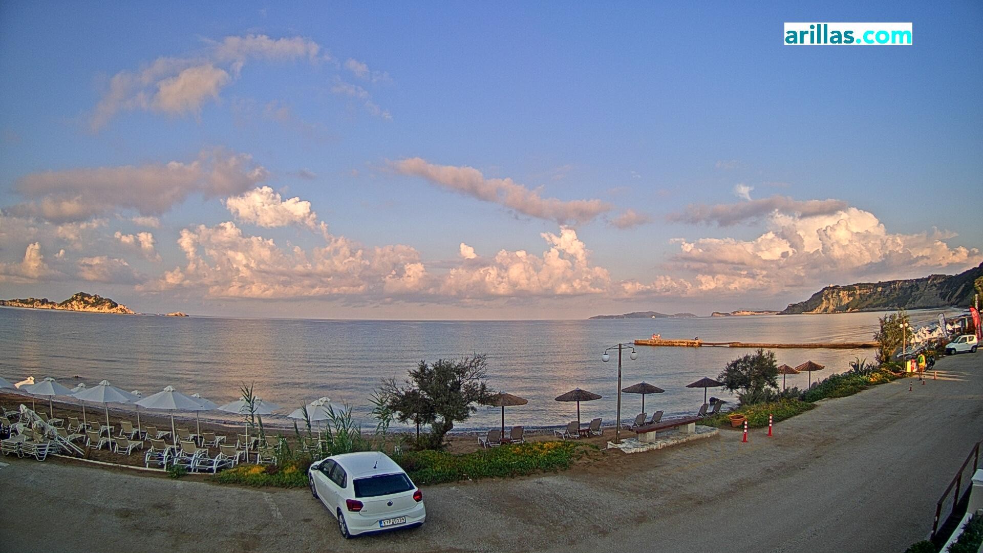 Archived image Webcam Corfu - Arillas Beach