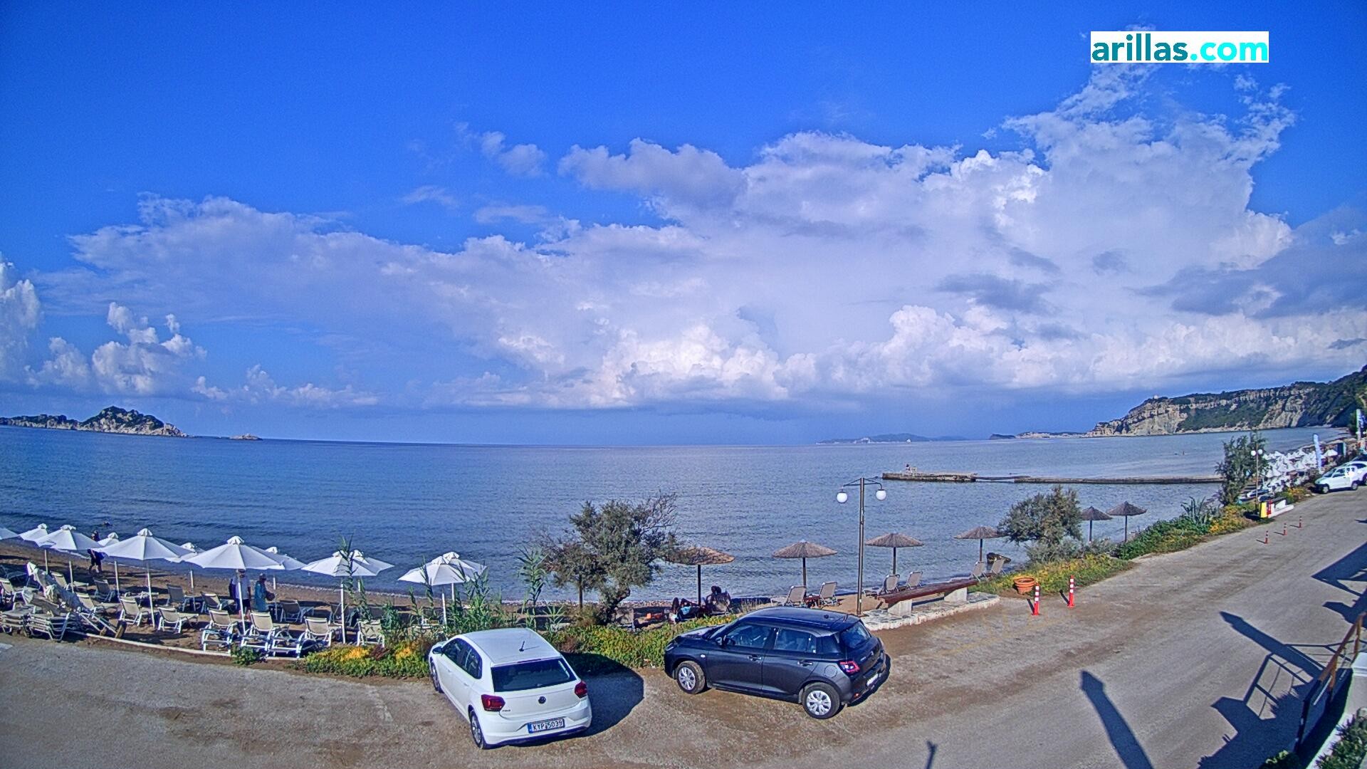Archived image Webcam Corfu - Arillas Beach
