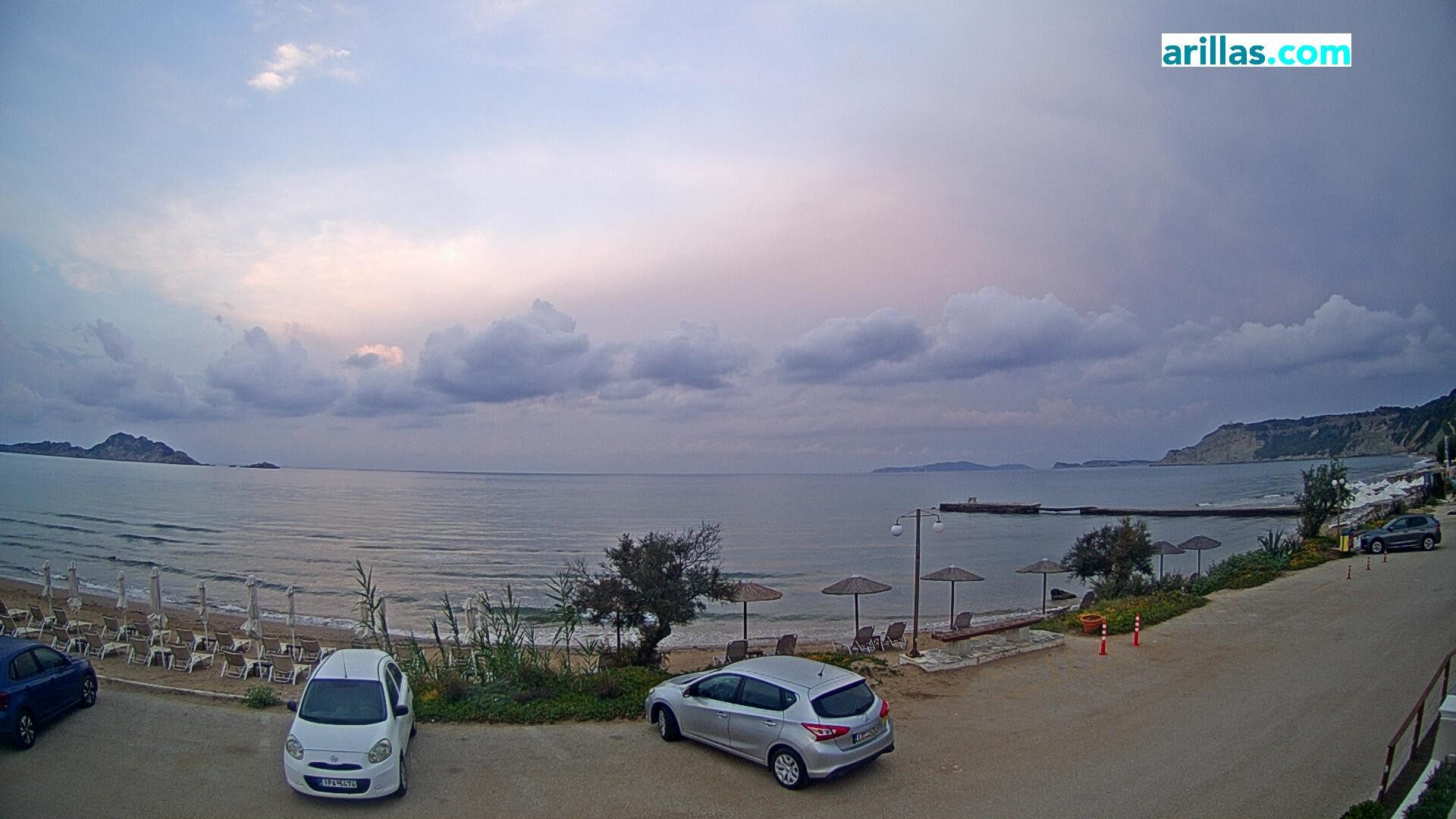 Archiv Foto Webcam Korfu - Blick auf den Strand bei Arillas