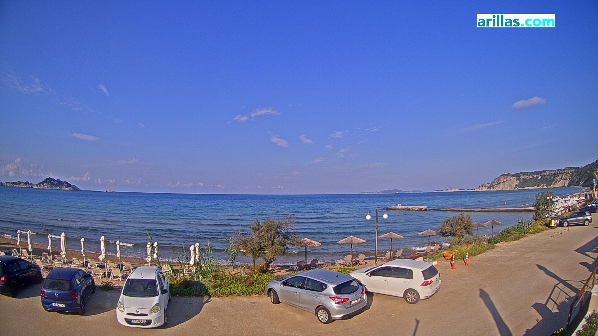 Archiv Foto Webcam Korfu - Blick auf den Strand bei Arillas