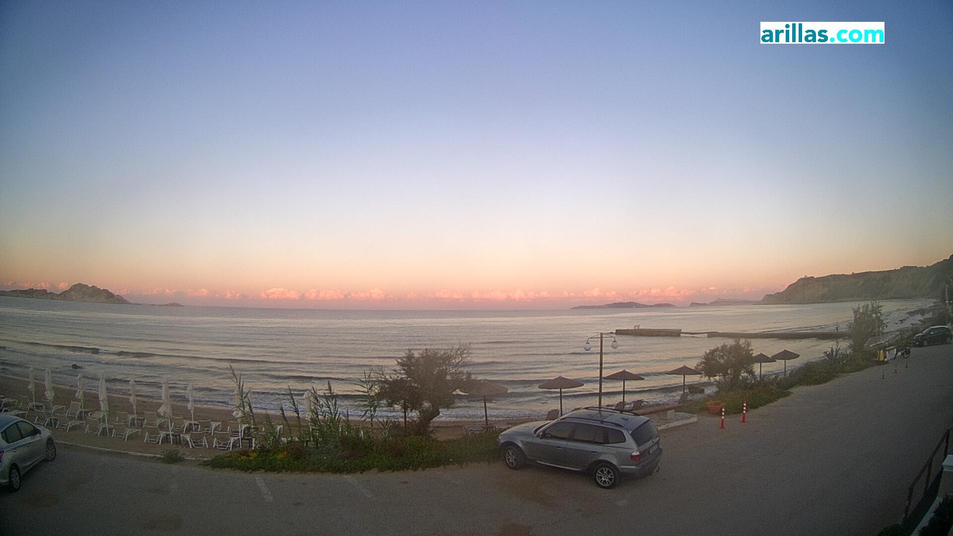 Archiv Foto Webcam Korfu - Blick auf den Strand bei Arillas