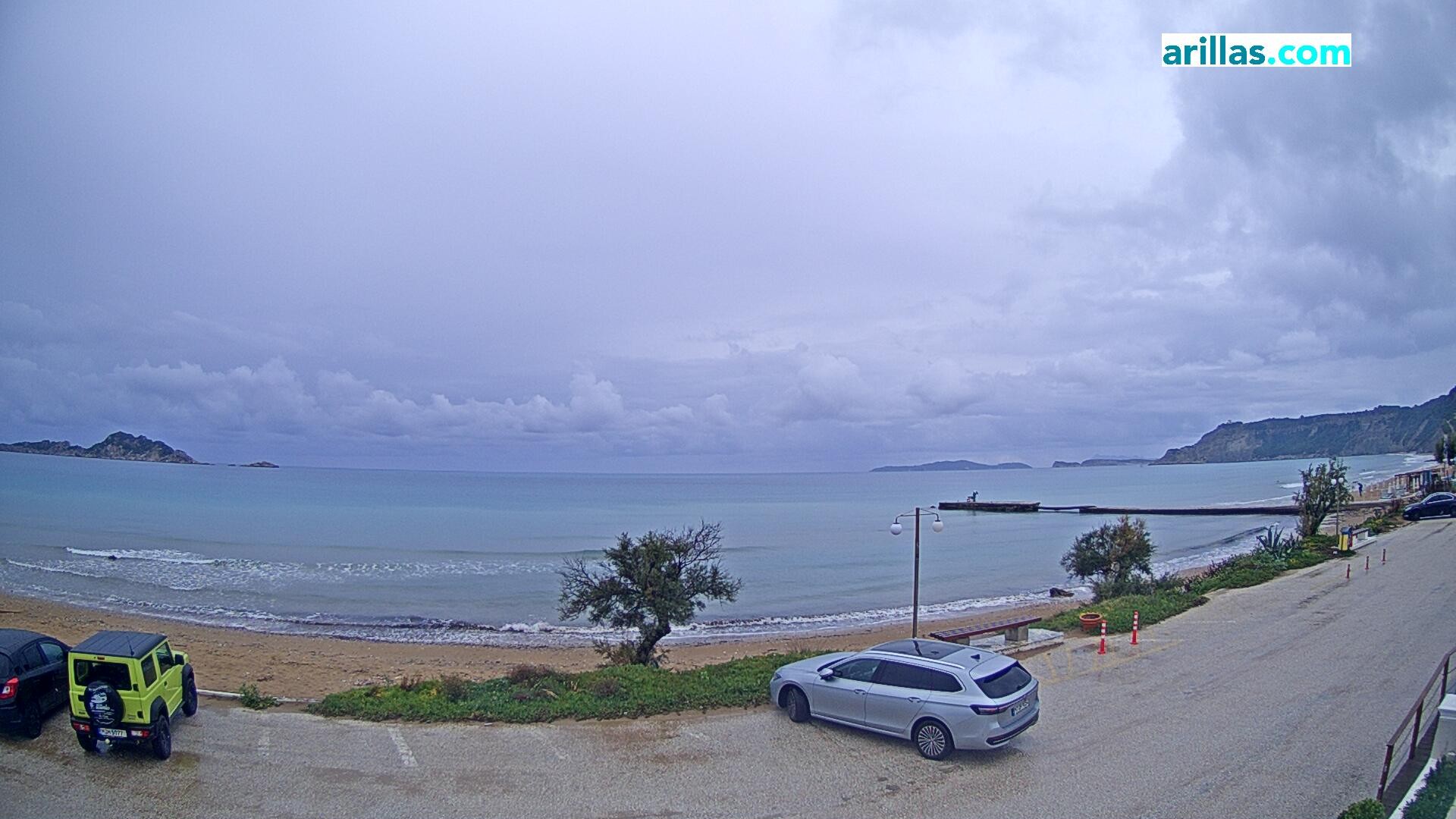 Archiv Foto Webcam Korfu - Blick auf den Strand bei Arillas