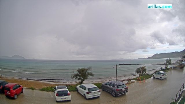 Archiv Foto Webcam Korfu - Blick auf den Strand bei Arillas