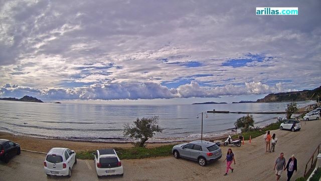 Archiv Foto Webcam Korfu - Blick auf den Strand bei Arillas