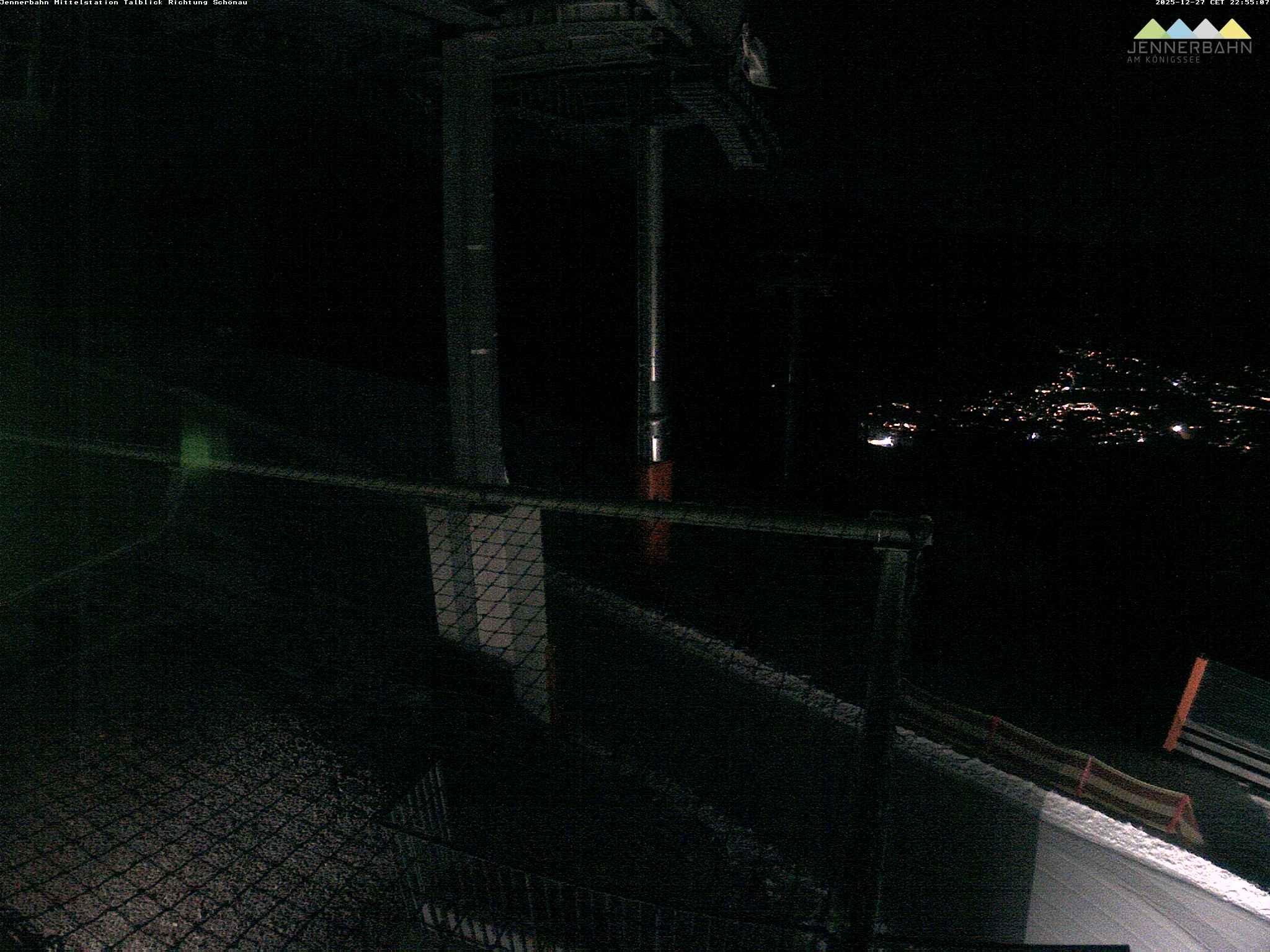 Archiv Foto Webcam Blick von der Mittelstation der Jennerbahn