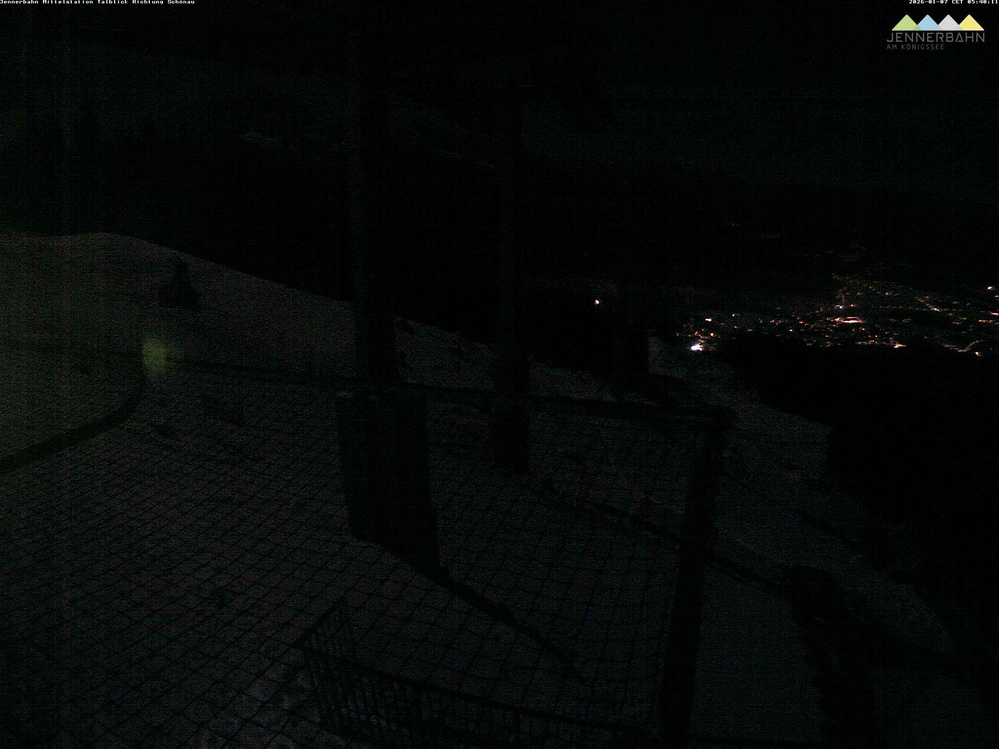 Archiv Foto Webcam Blick von der Mittelstation der Jennerbahn