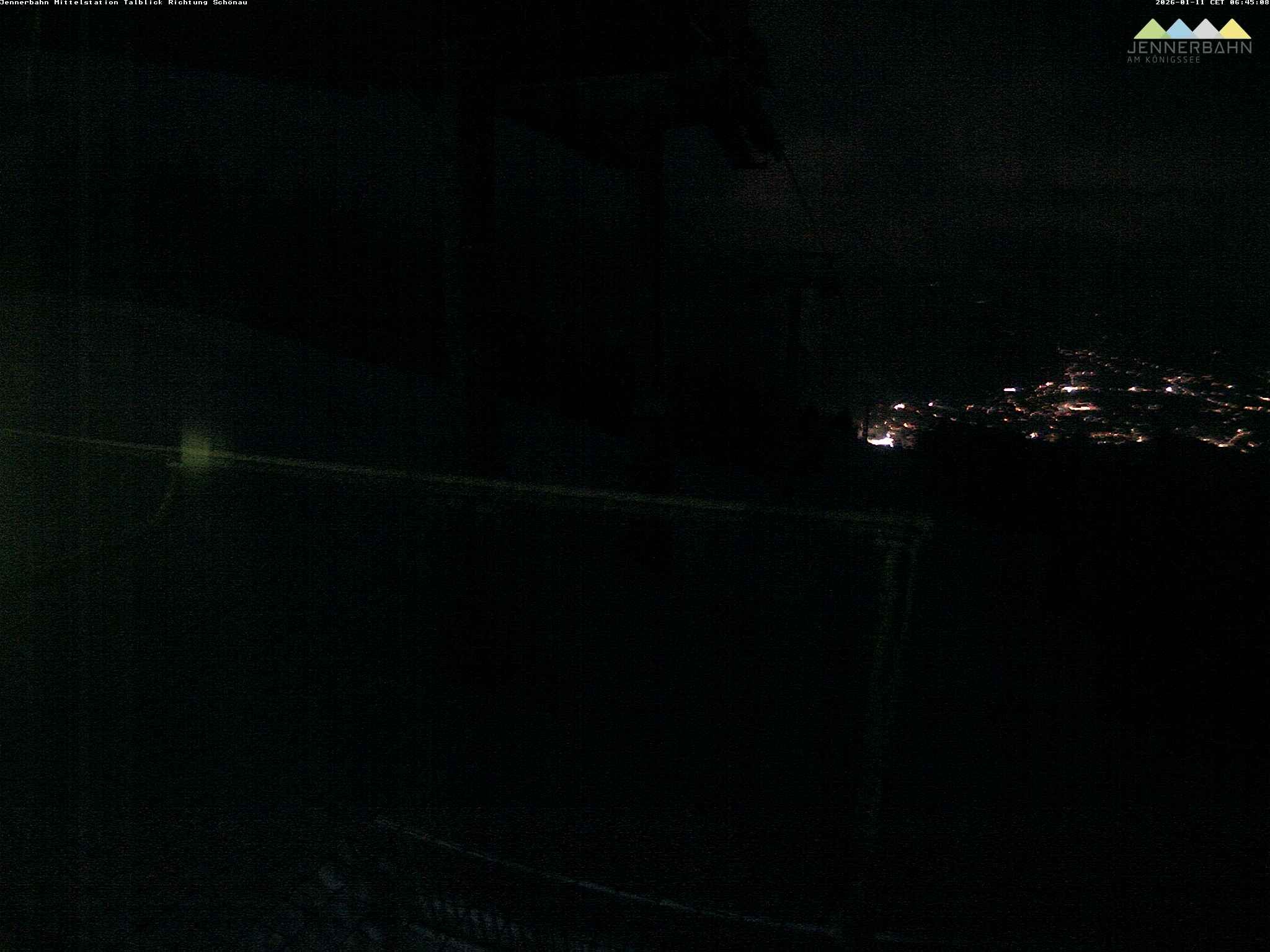 Archiv Foto Webcam Blick von der Mittelstation der Jennerbahn