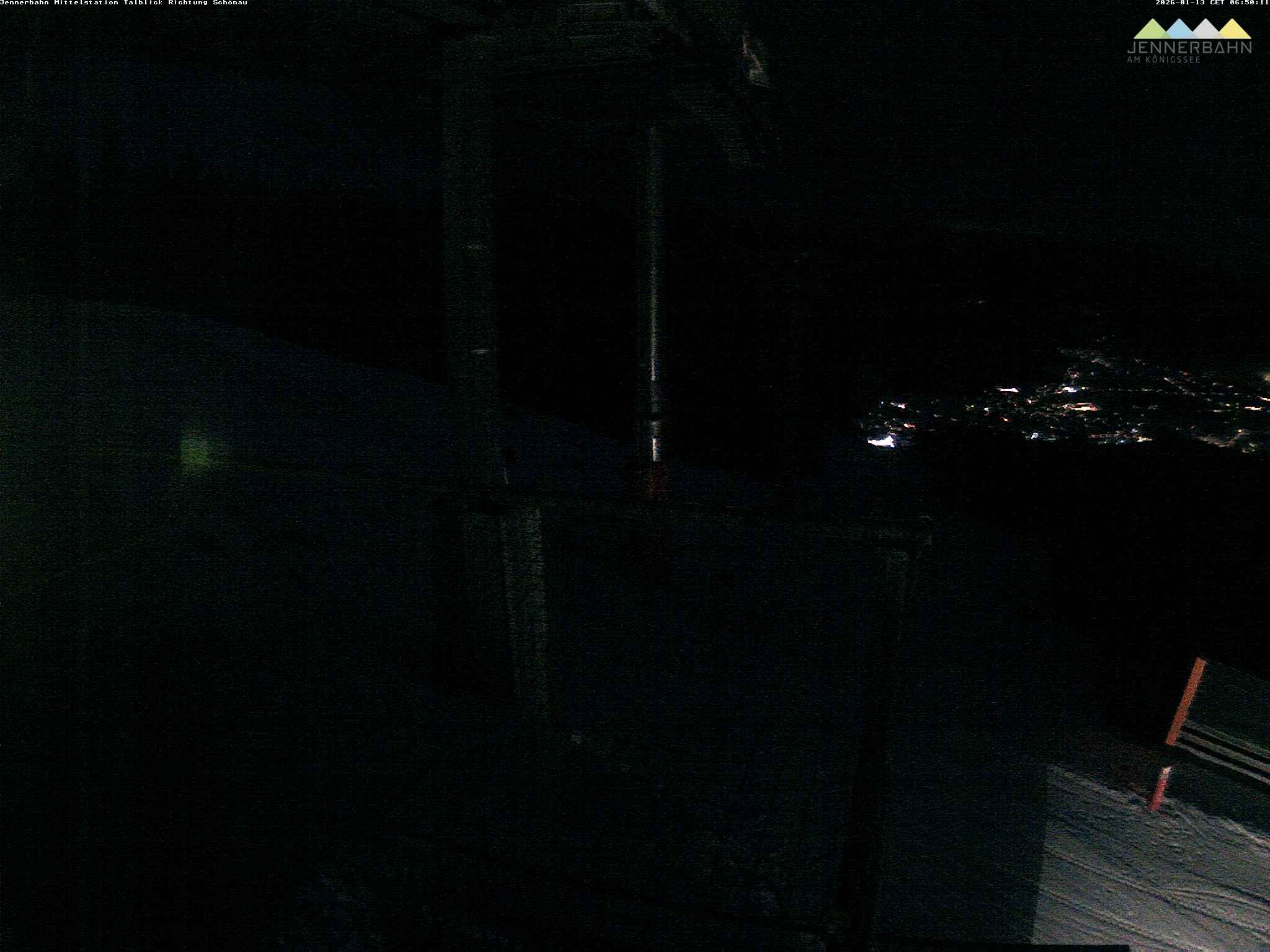 Archiv Foto Webcam Blick von der Mittelstation der Jennerbahn