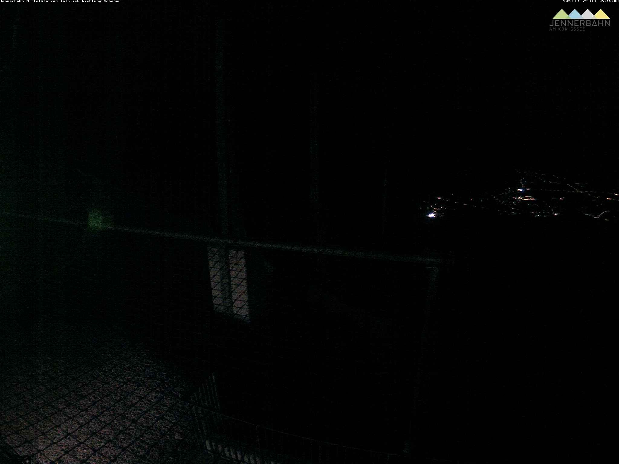 Archiv Foto Webcam Blick von der Mittelstation der Jennerbahn