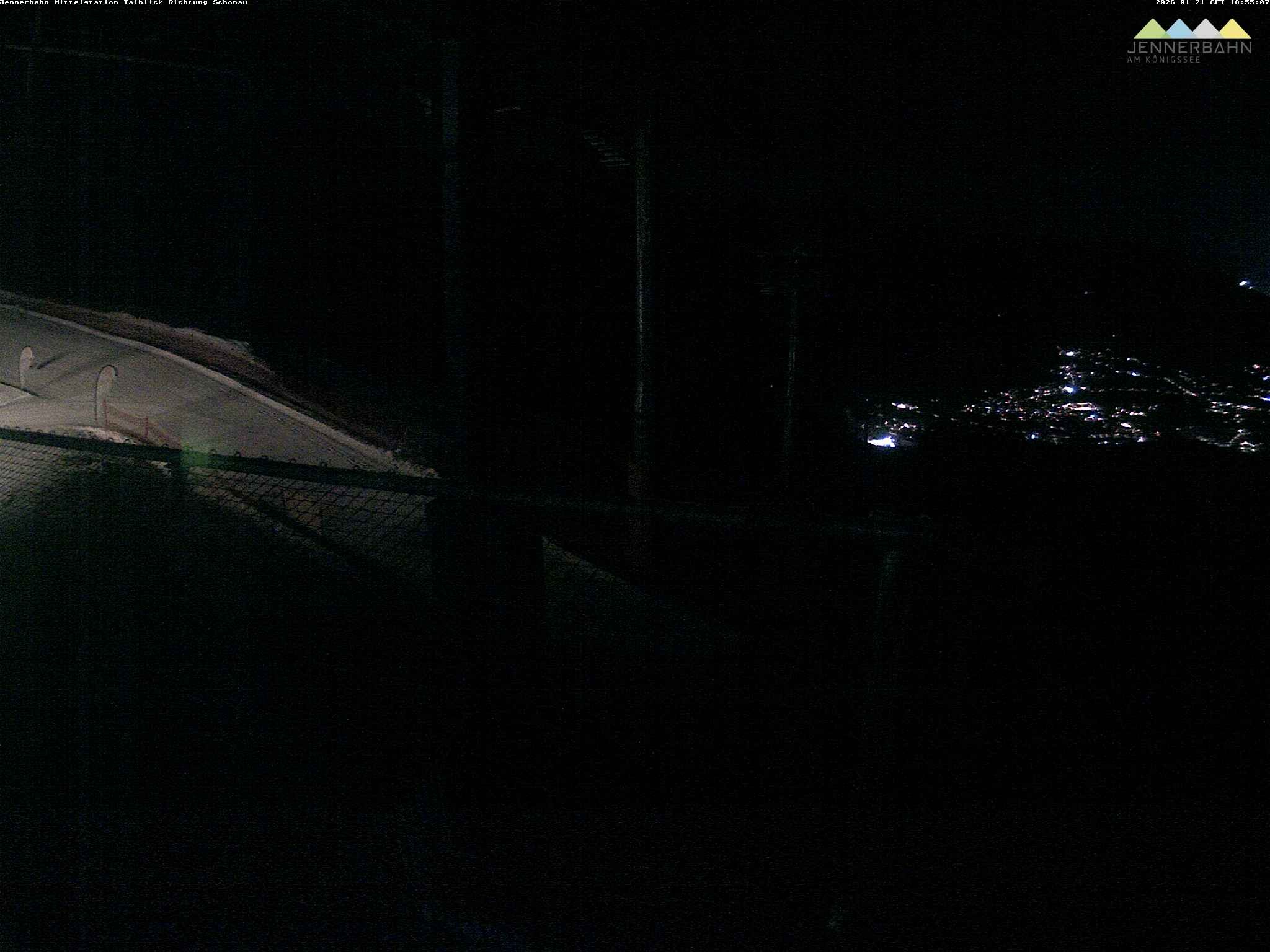 Archiv Foto Webcam Blick von der Mittelstation der Jennerbahn