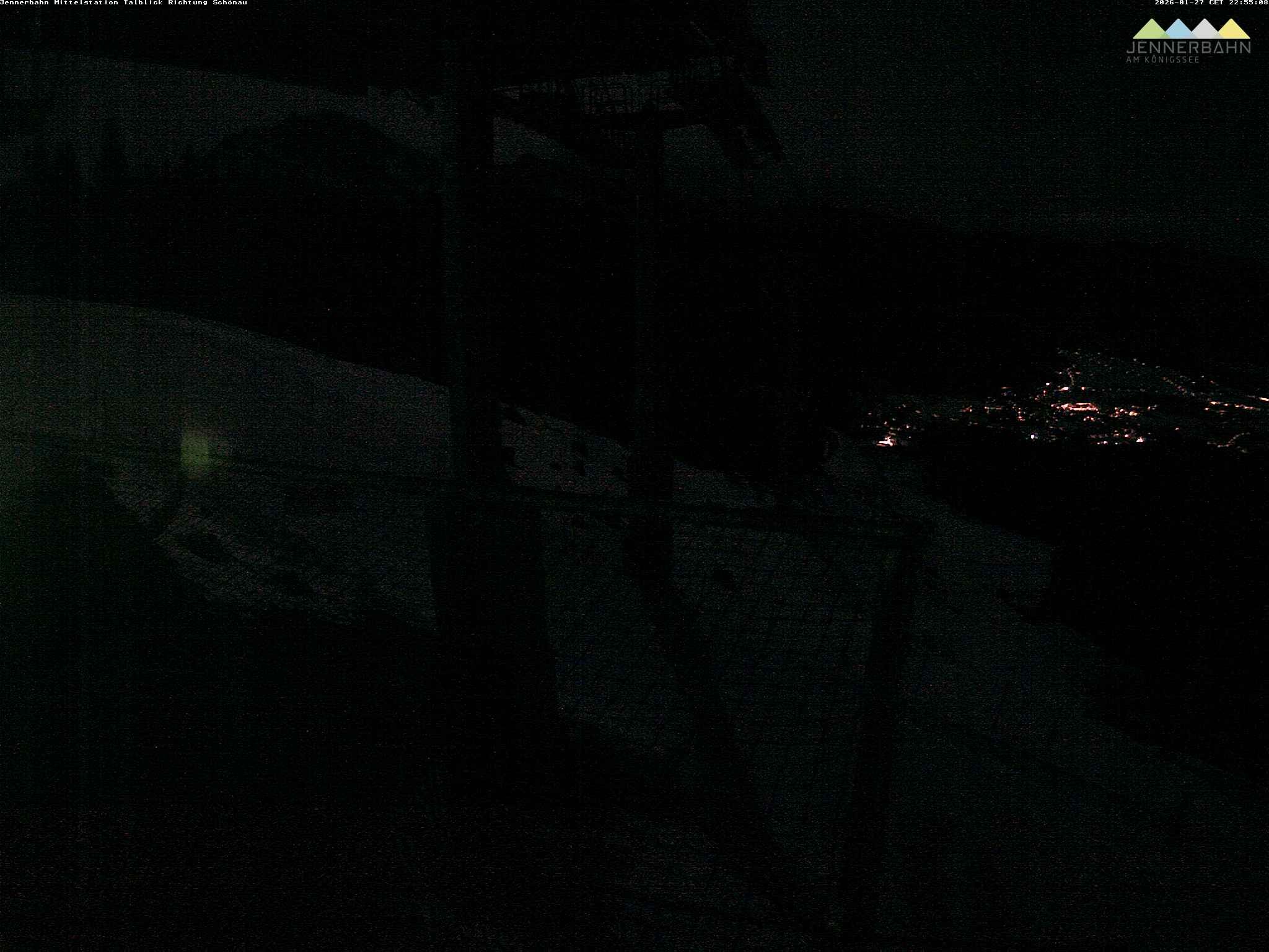 Archiv Foto Webcam Blick von der Mittelstation der Jennerbahn