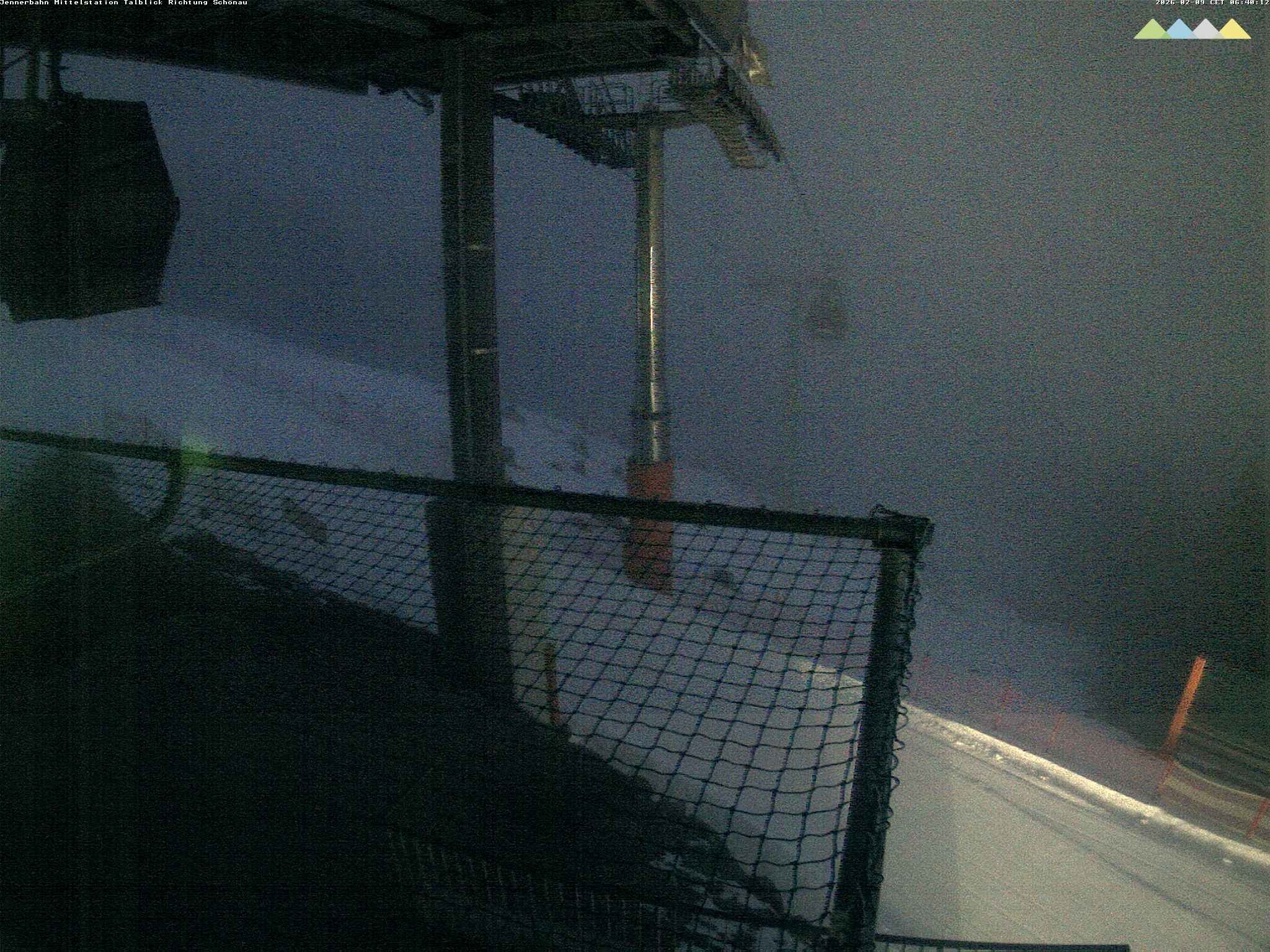 Archiv Foto Webcam Blick von der Mittelstation der Jennerbahn