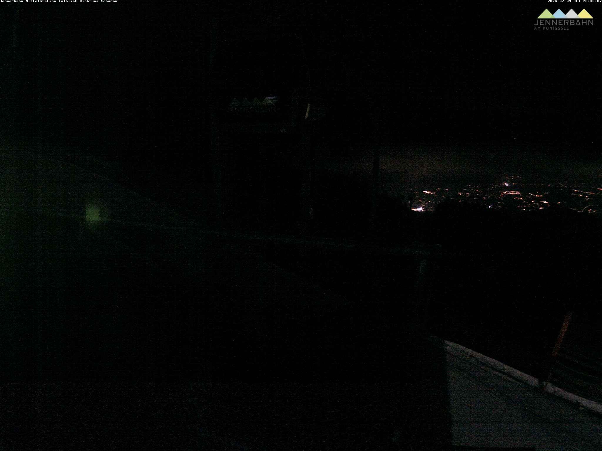 Archiv Foto Webcam Blick von der Mittelstation der Jennerbahn
