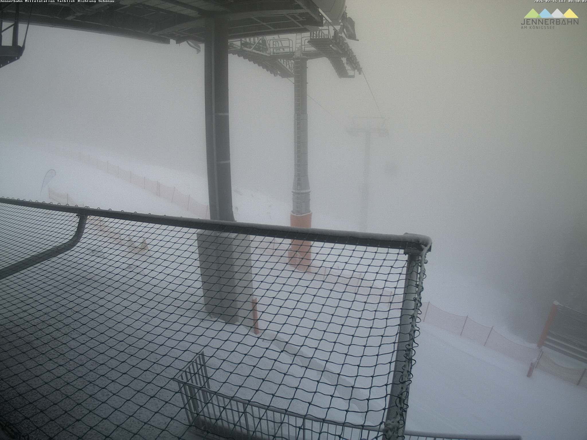 Archiv Foto Webcam Blick von der Mittelstation der Jennerbahn