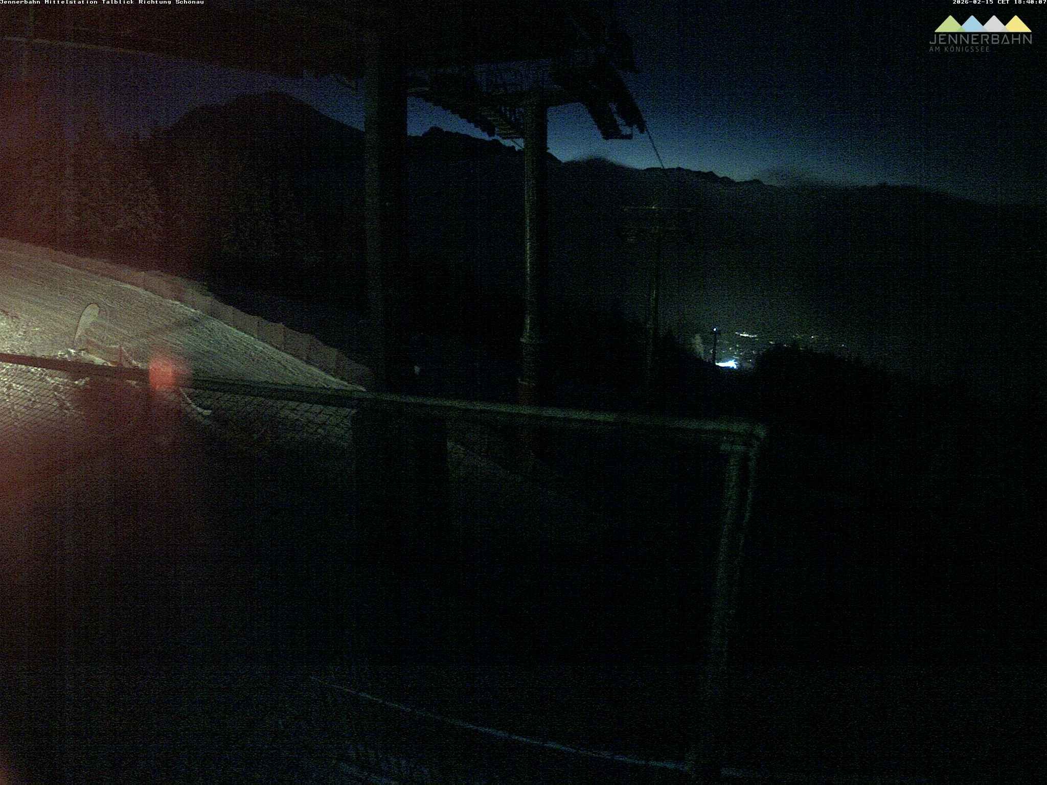 Archiv Foto Webcam Blick von der Mittelstation der Jennerbahn