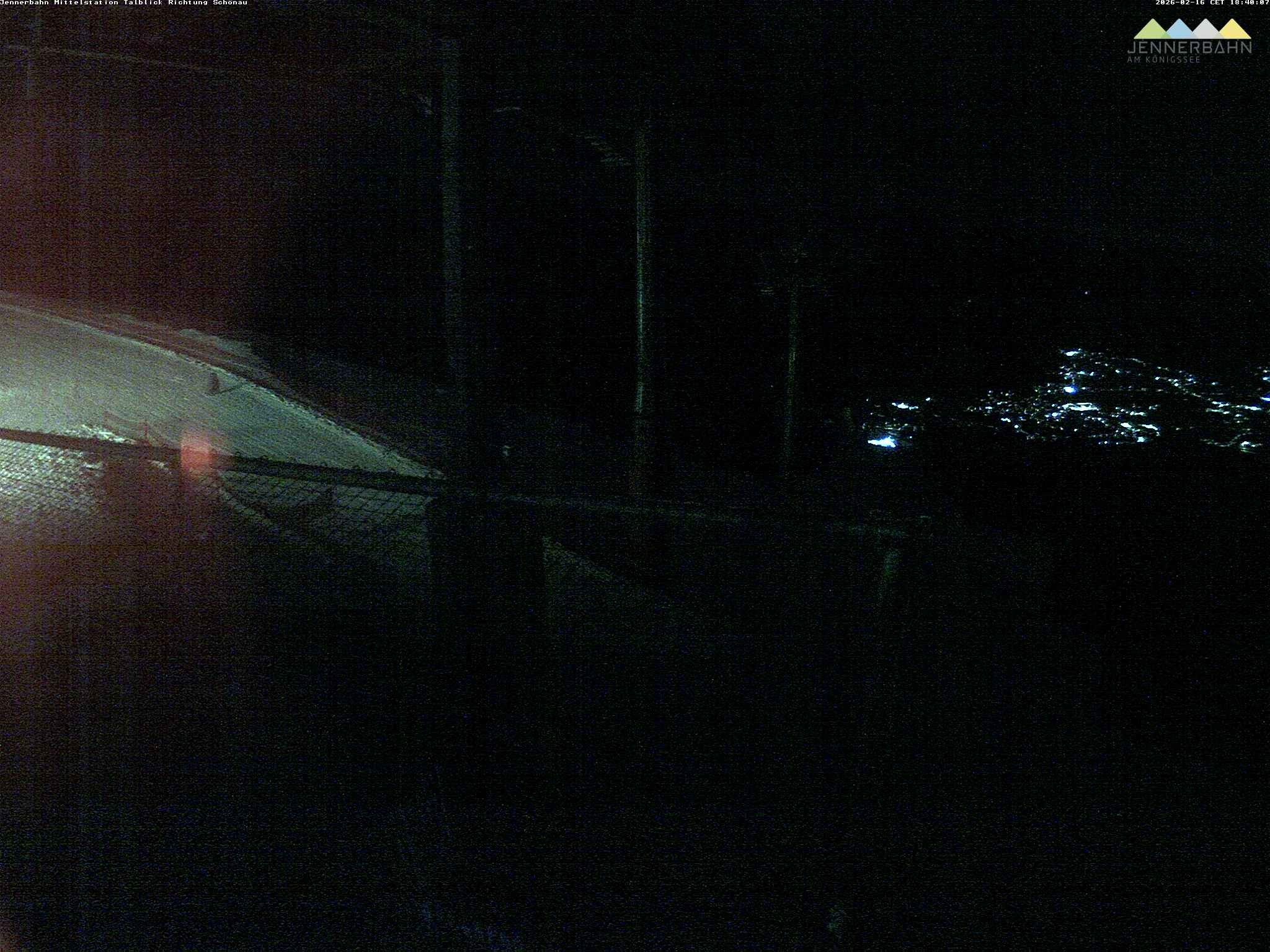 Archiv Foto Webcam Blick von der Mittelstation der Jennerbahn