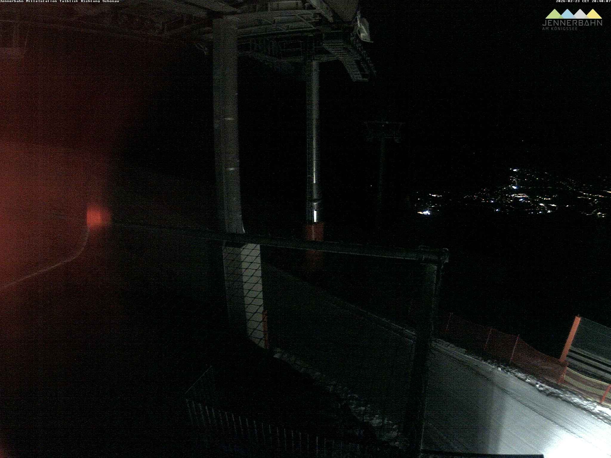 Archiv Foto Webcam Blick von der Mittelstation der Jennerbahn