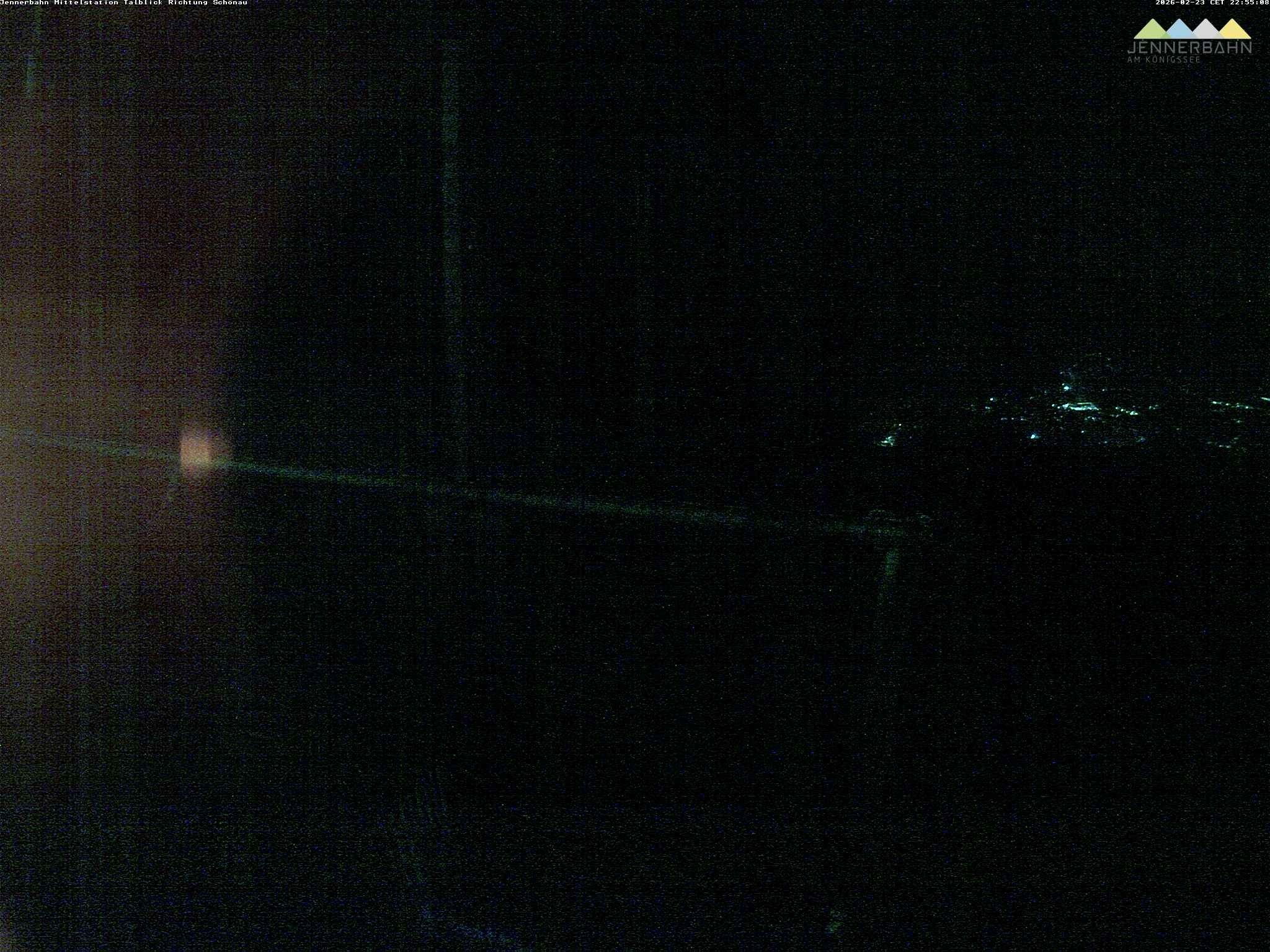 Archiv Foto Webcam Blick von der Mittelstation der Jennerbahn