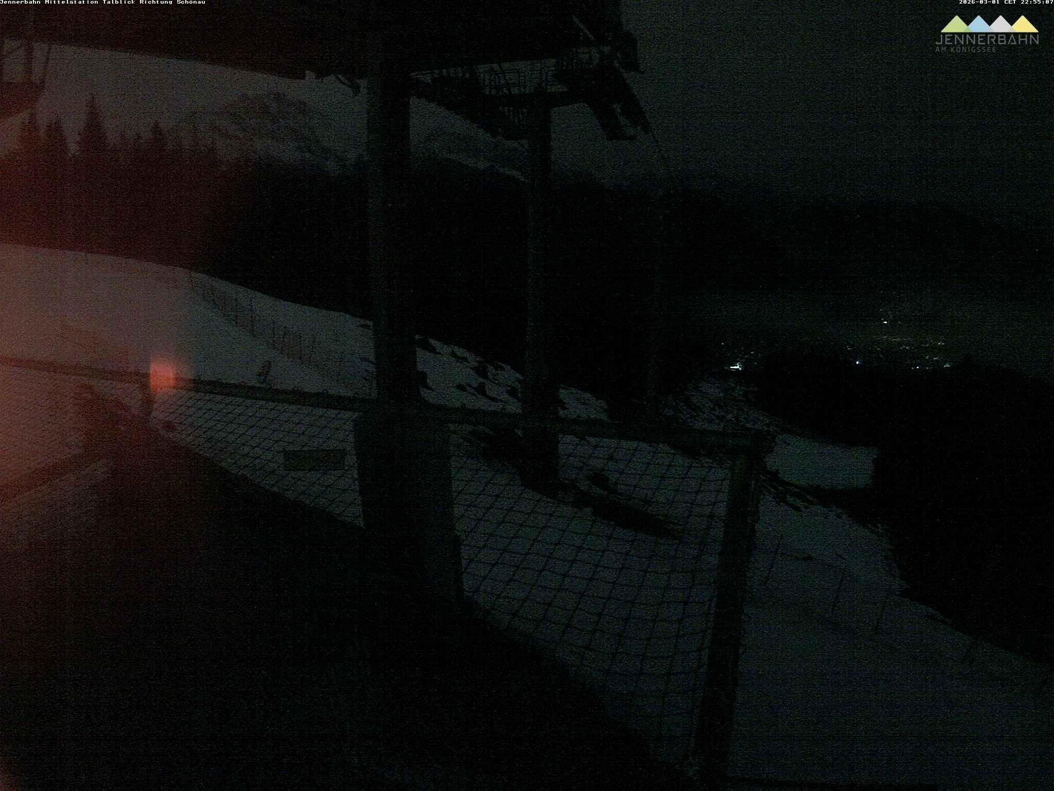 Archiv Foto Webcam Blick von der Mittelstation der Jennerbahn
