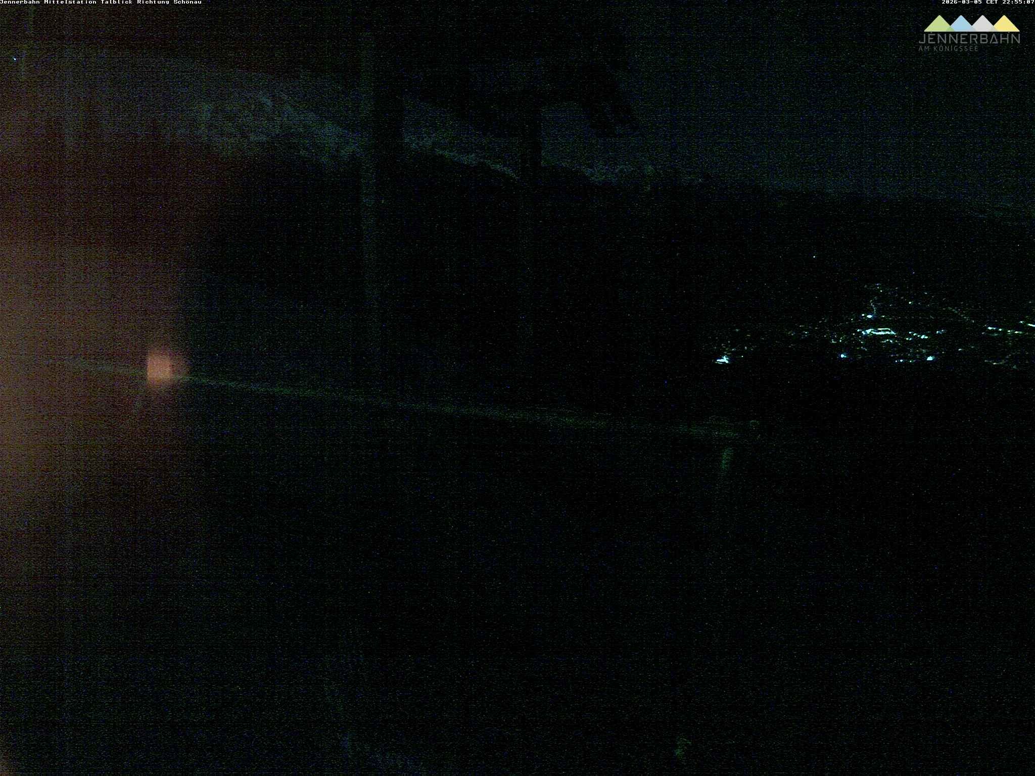 Archiv Foto Webcam Blick von der Mittelstation der Jennerbahn