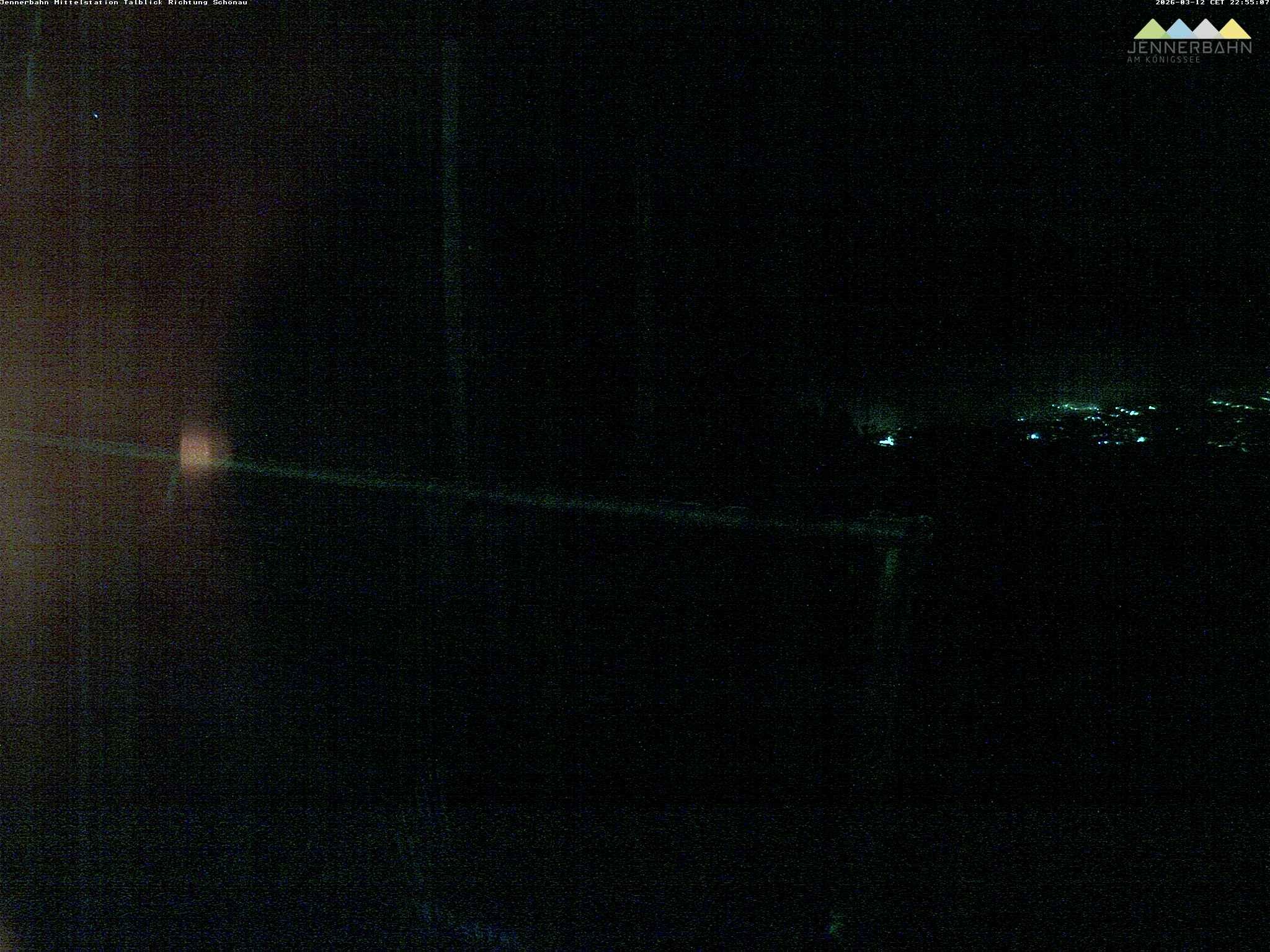 Archiv Foto Webcam Blick von der Mittelstation der Jennerbahn