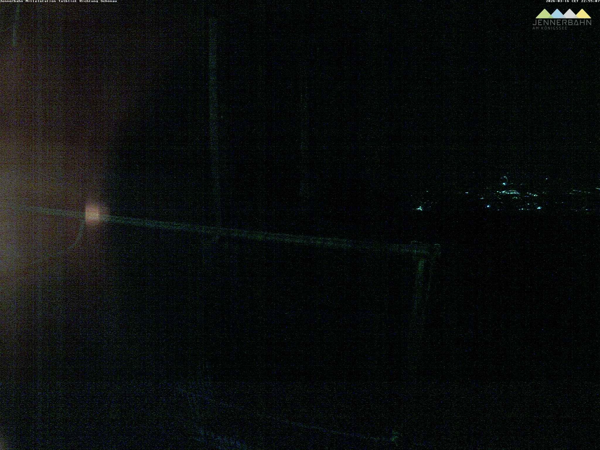 Archiv Foto Webcam Blick von der Mittelstation der Jennerbahn