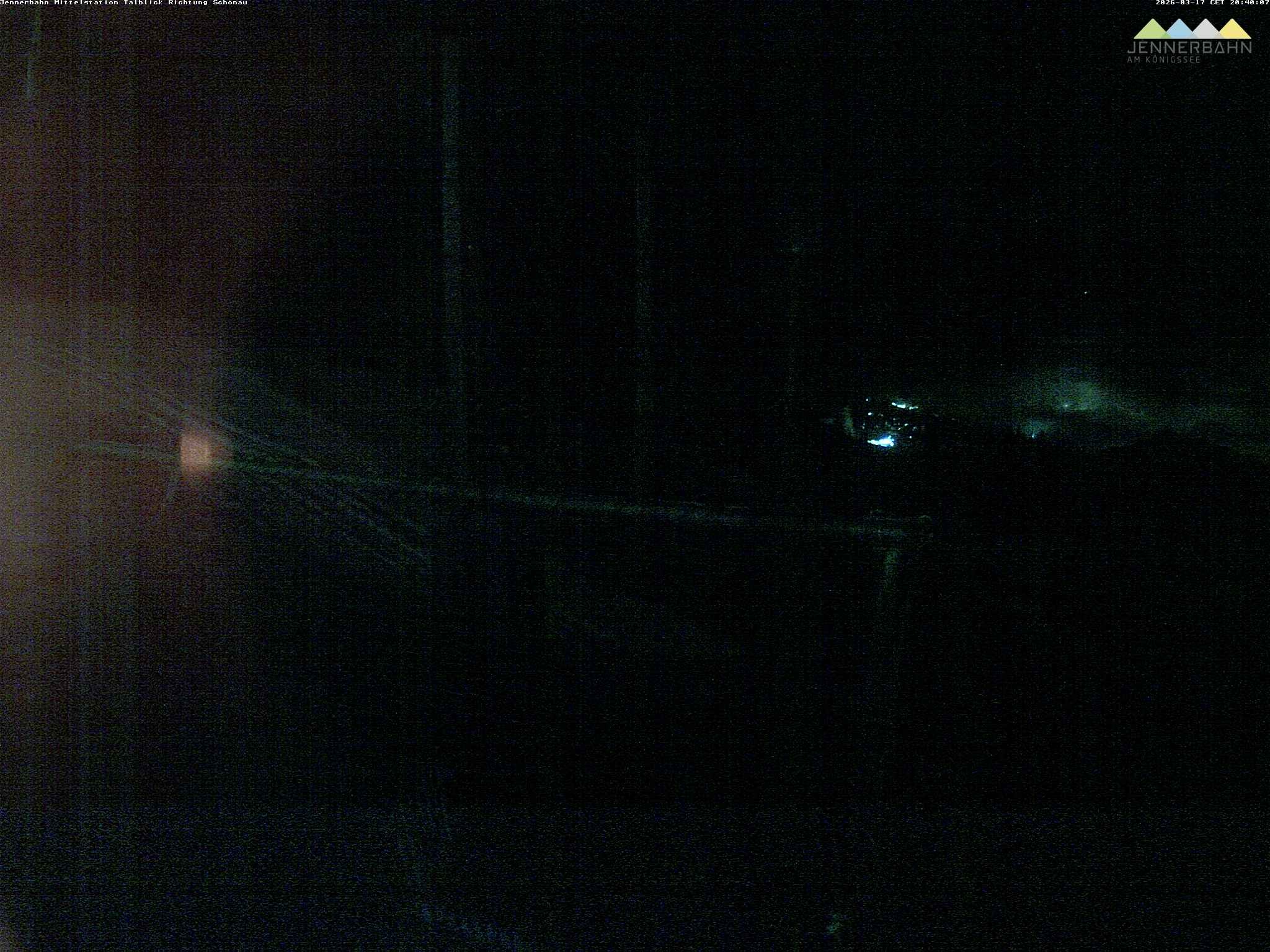 Archiv Foto Webcam Blick von der Mittelstation der Jennerbahn