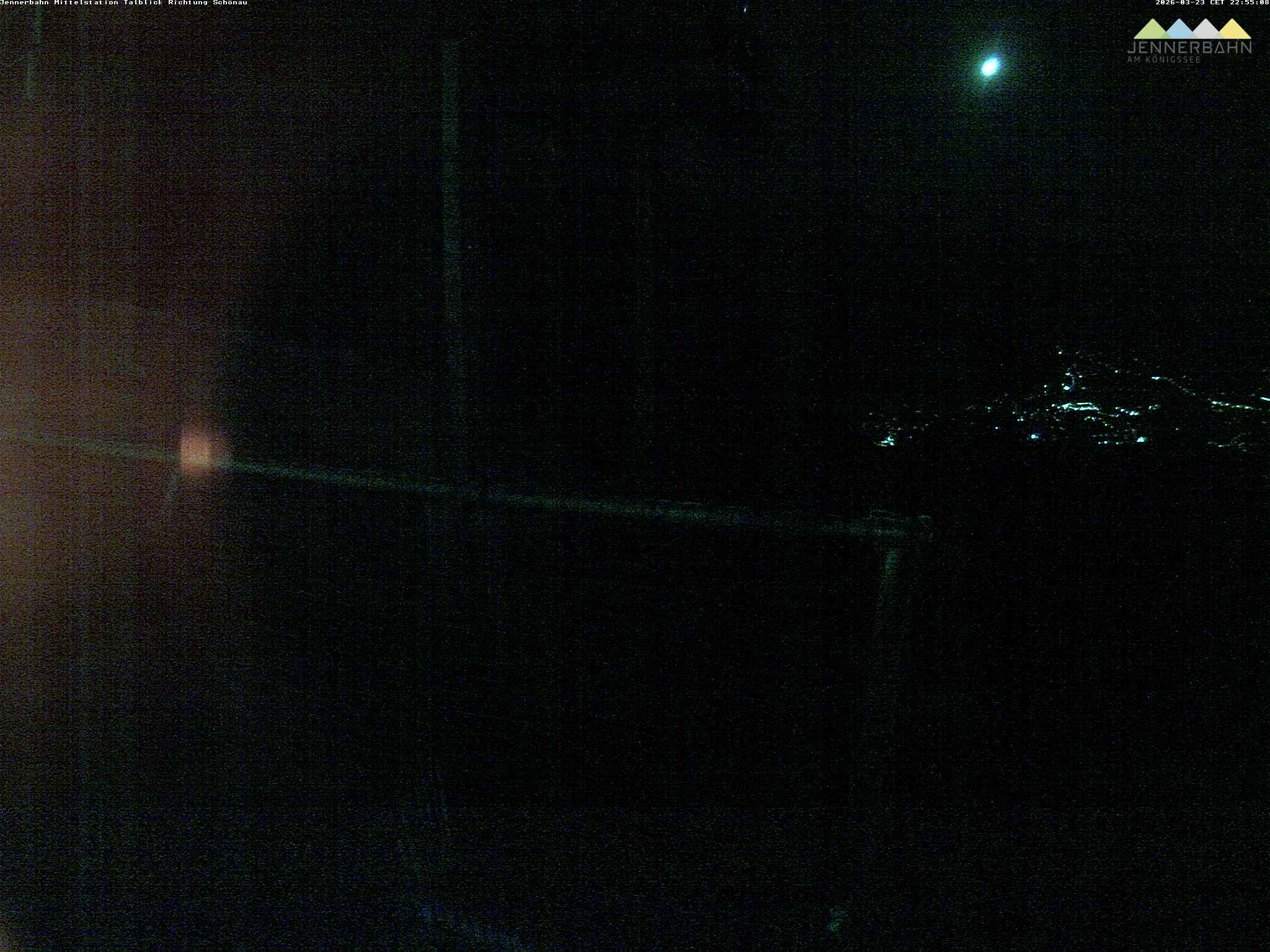 Archiv Foto Webcam Blick von der Mittelstation der Jennerbahn