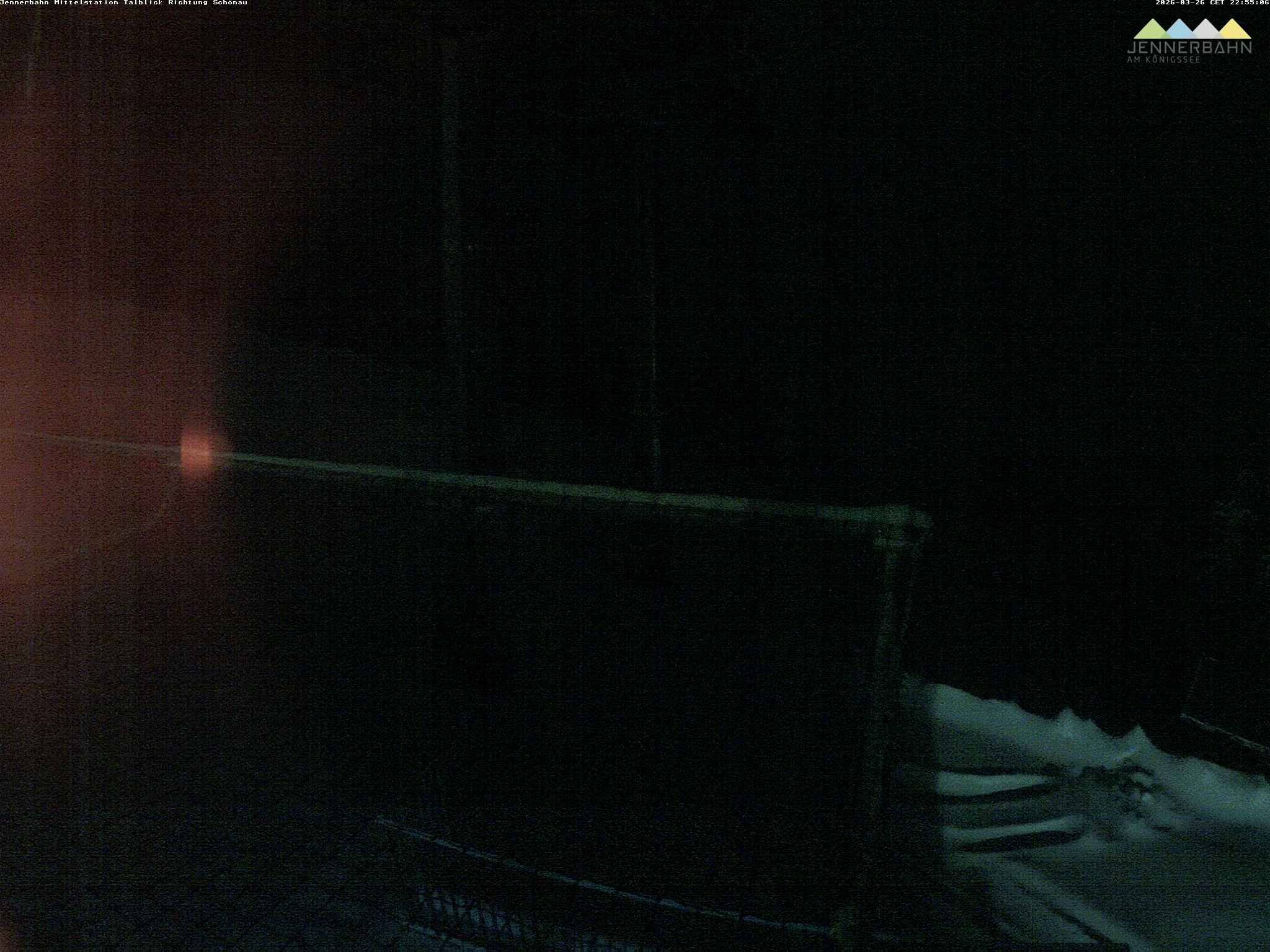 Archiv Foto Webcam Blick von der Mittelstation der Jennerbahn