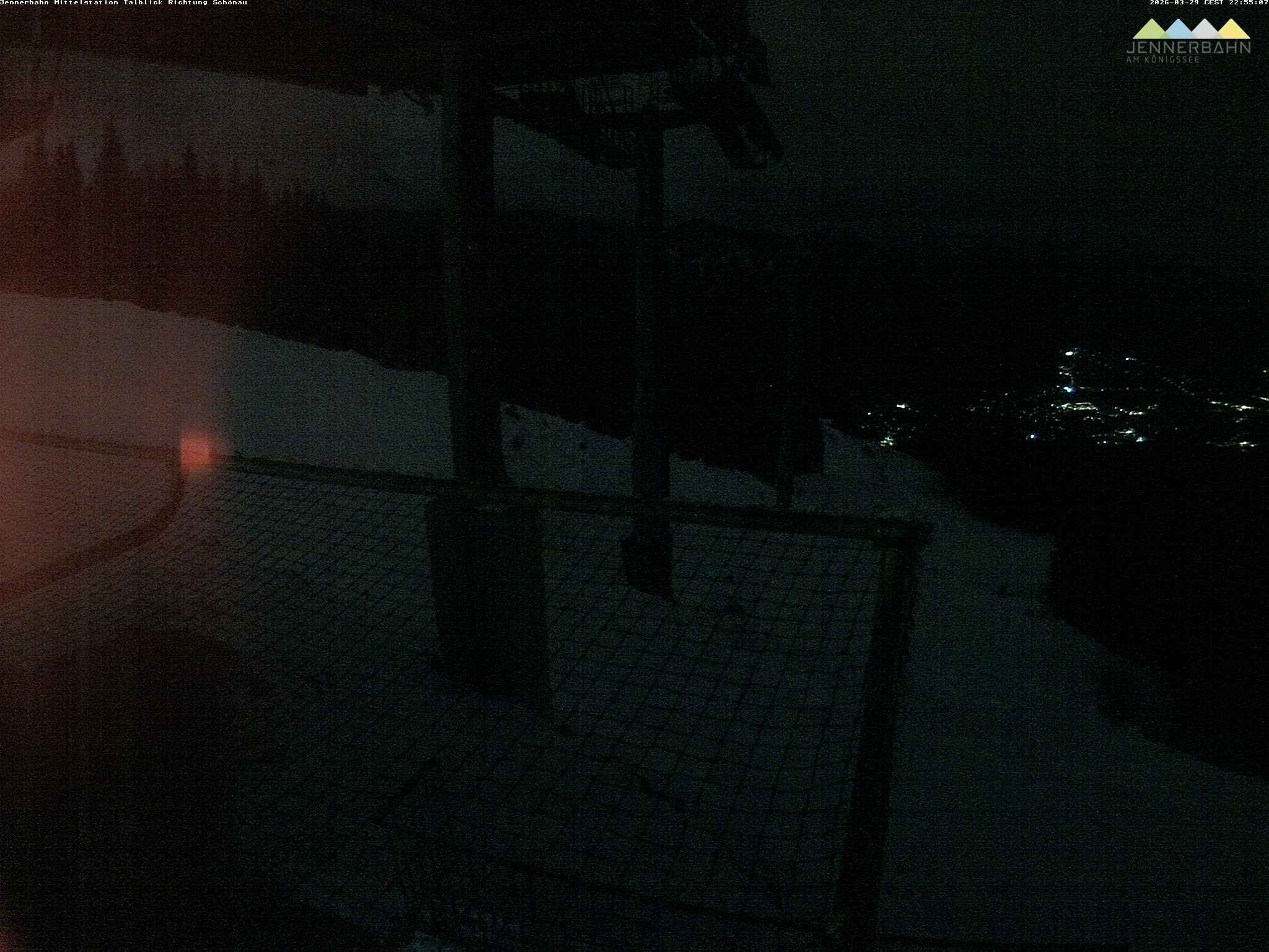 Archiv Foto Webcam Blick von der Mittelstation der Jennerbahn
