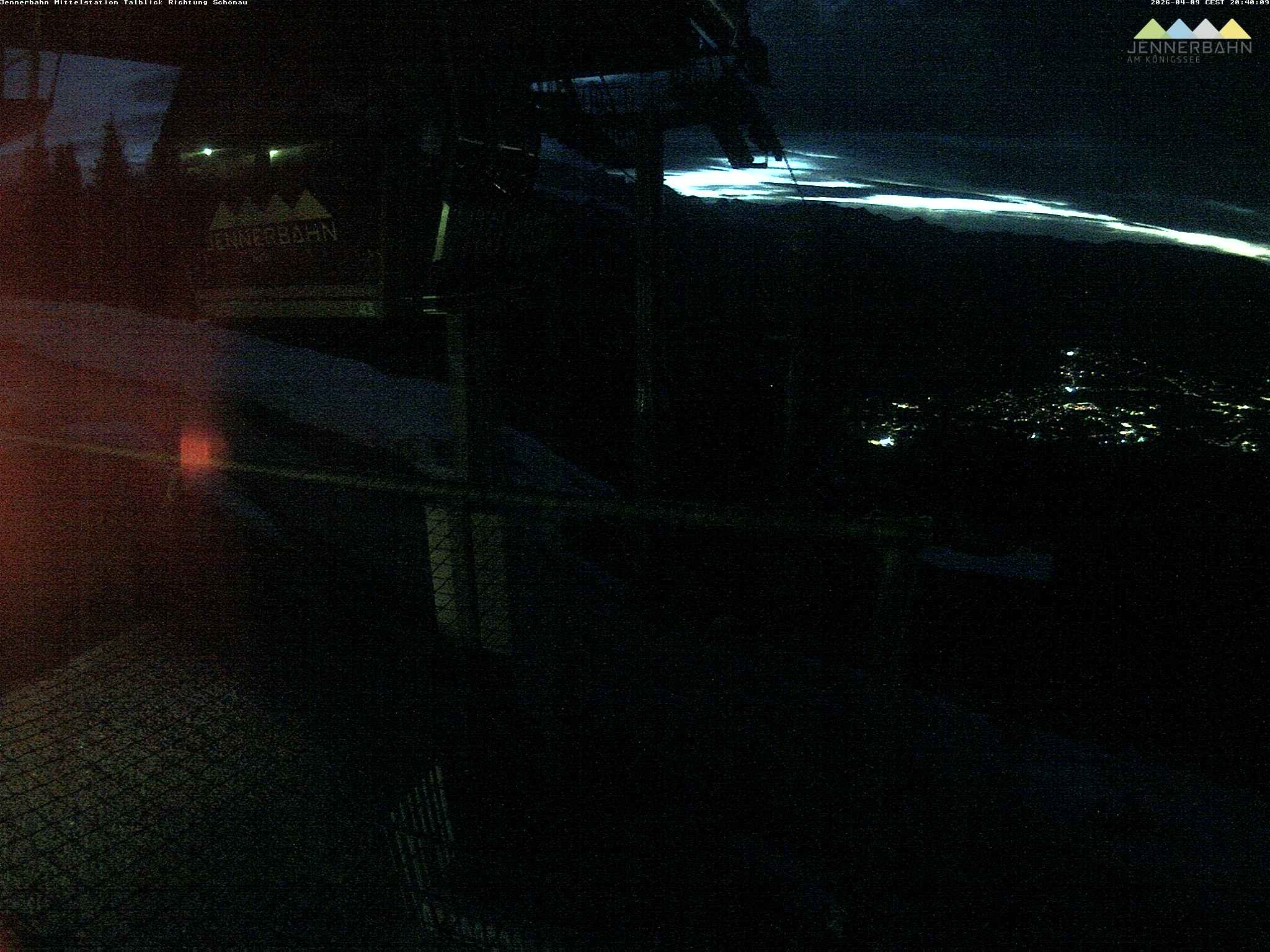 Archiv Foto Webcam Blick von der Mittelstation der Jennerbahn