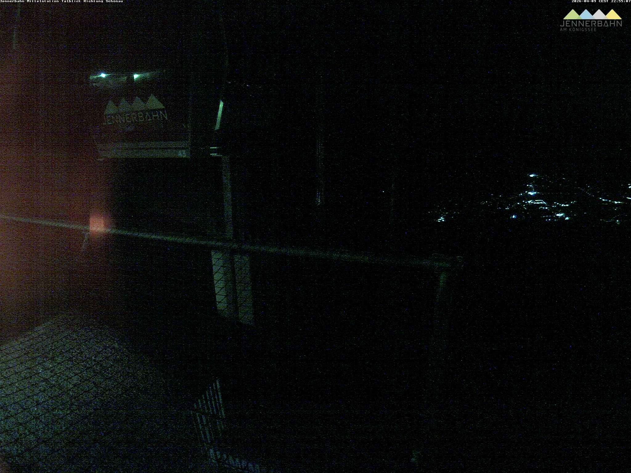 Archiv Foto Webcam Blick von der Mittelstation der Jennerbahn