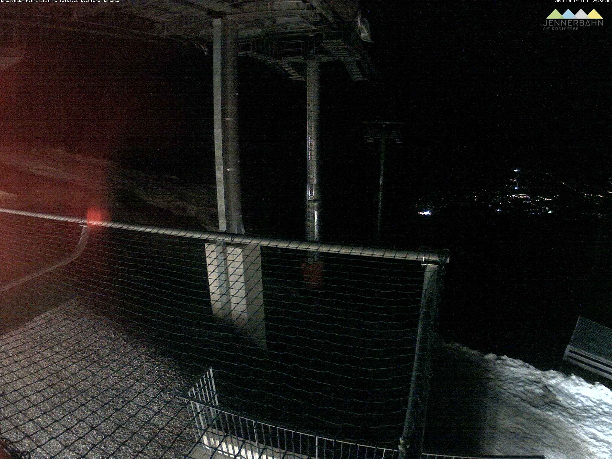 Archiv Foto Webcam Blick von der Mittelstation der Jennerbahn