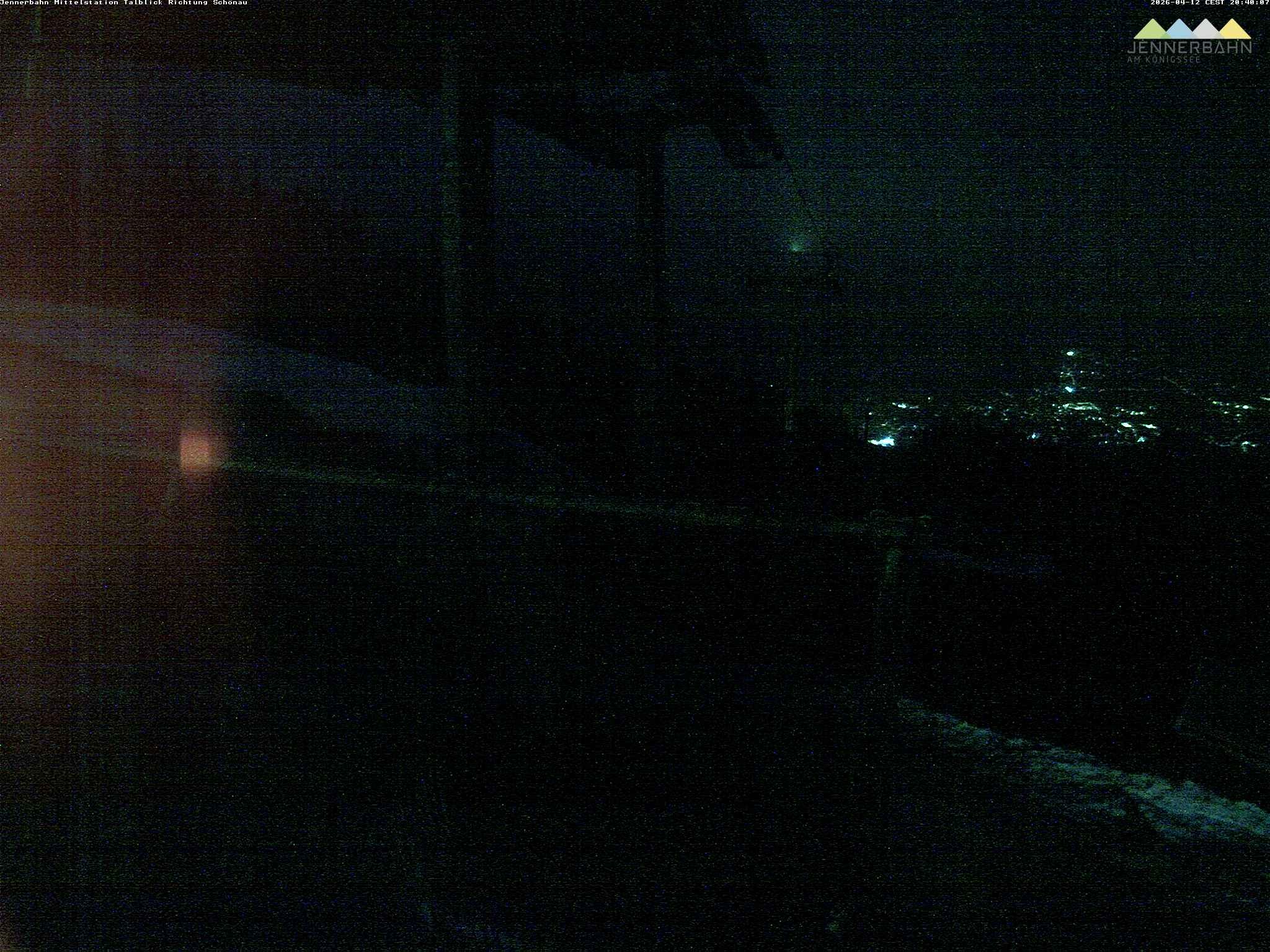 Archiv Foto Webcam Blick von der Mittelstation der Jennerbahn