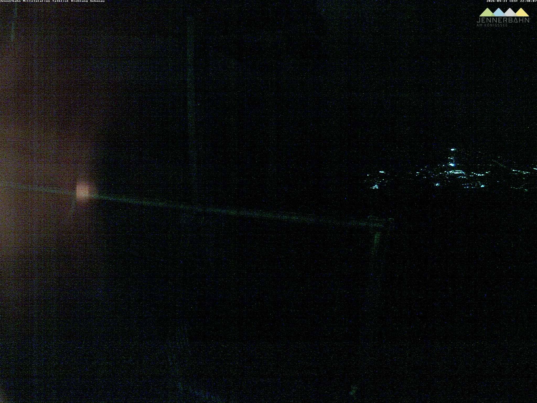 Archiv Foto Webcam Blick von der Mittelstation der Jennerbahn