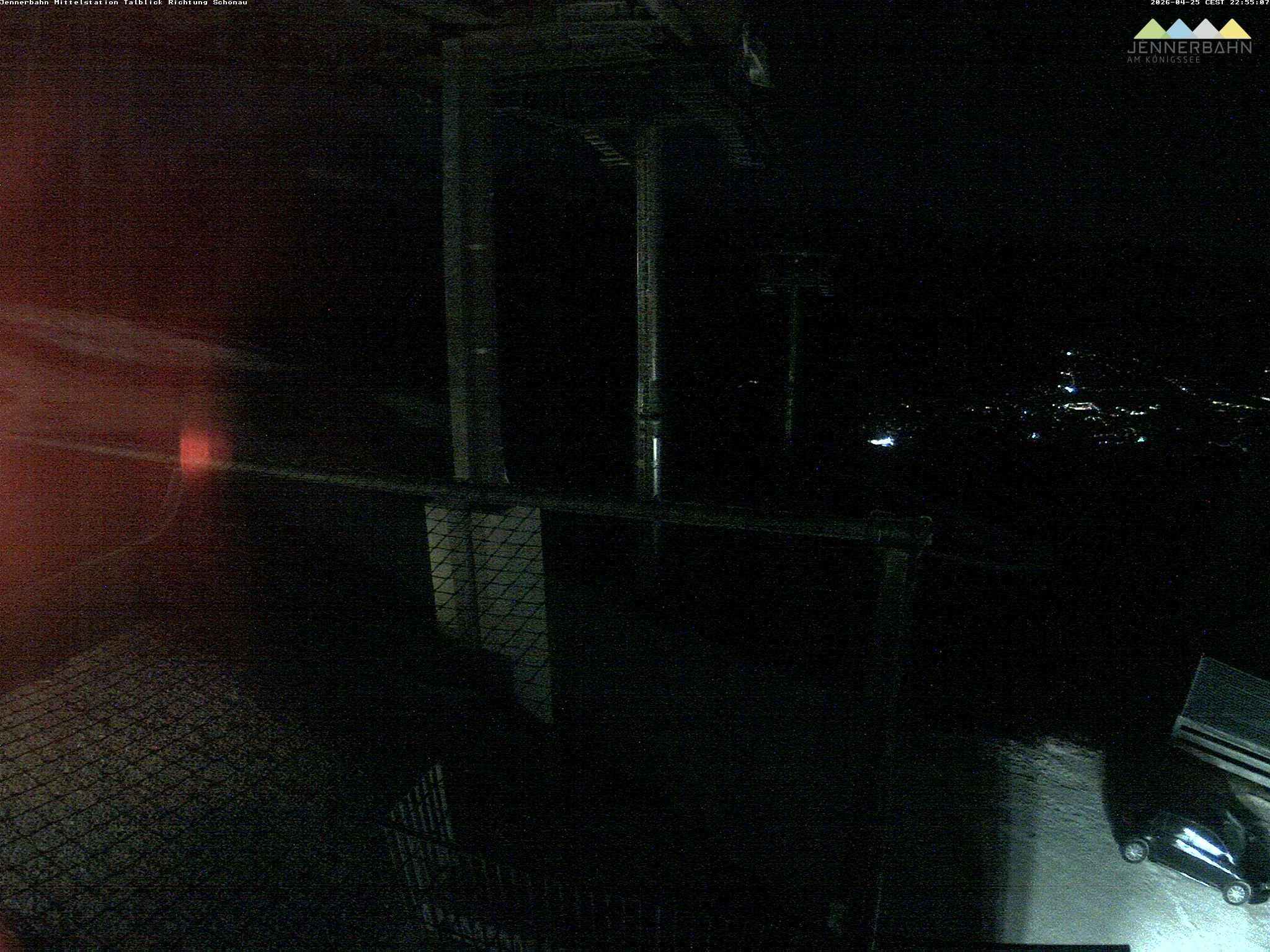 Archiv Foto Webcam Blick von der Mittelstation der Jennerbahn