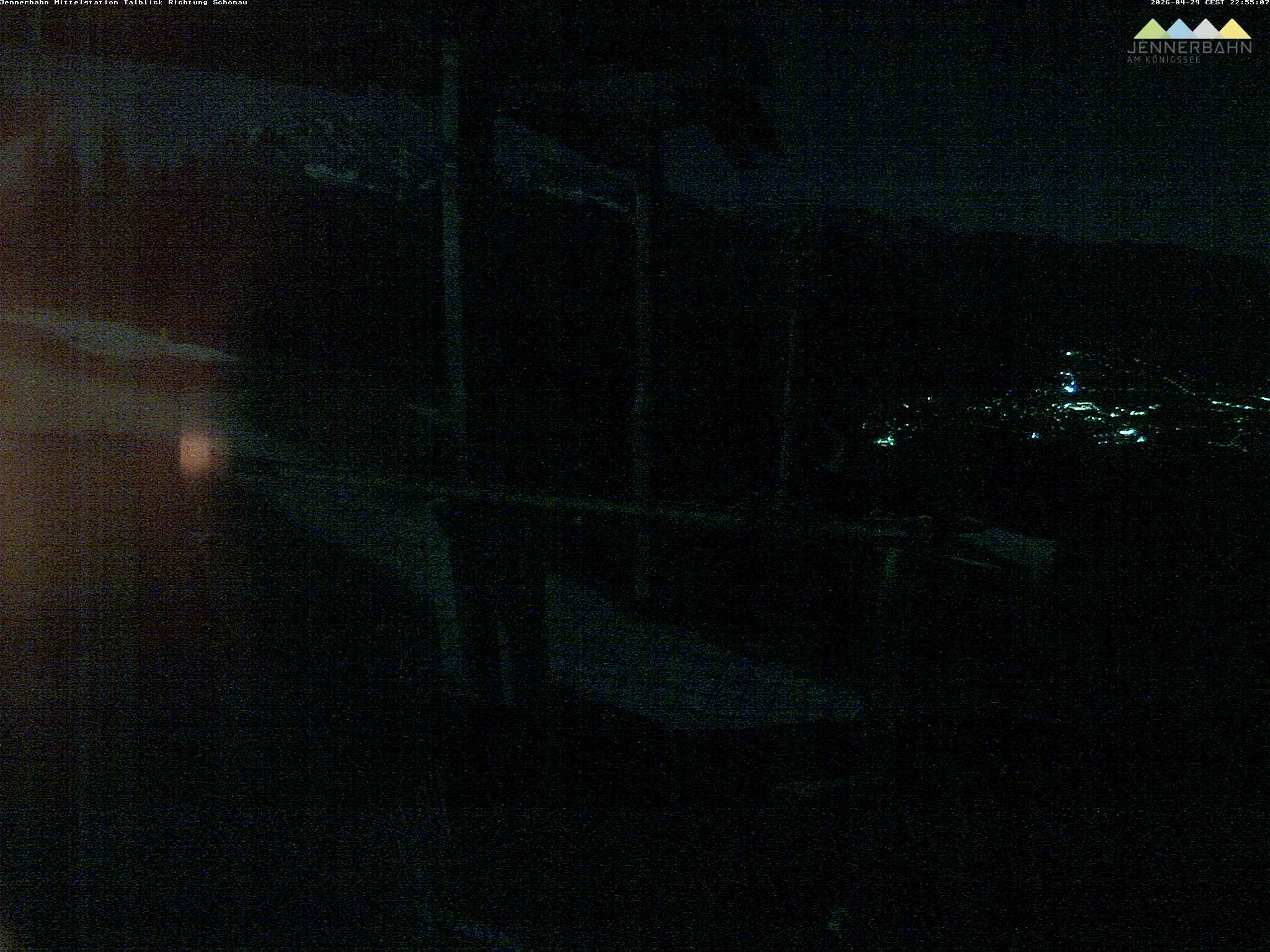 Archiv Foto Webcam Blick von der Mittelstation der Jennerbahn