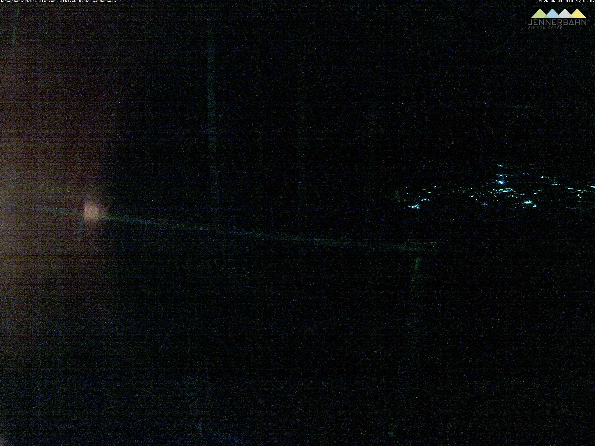 Archiv Foto Webcam Blick von der Mittelstation der Jennerbahn