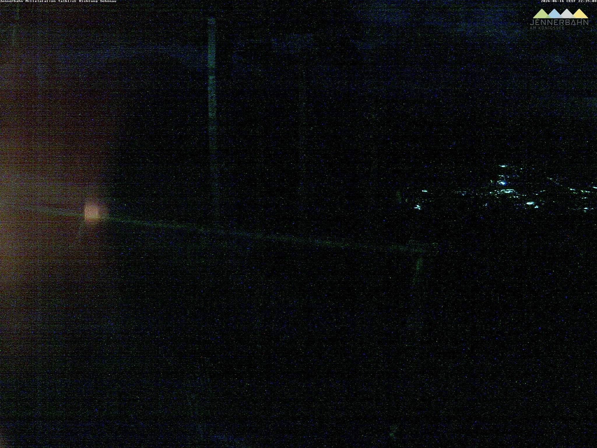 Archiv Foto Webcam Blick von der Mittelstation der Jennerbahn