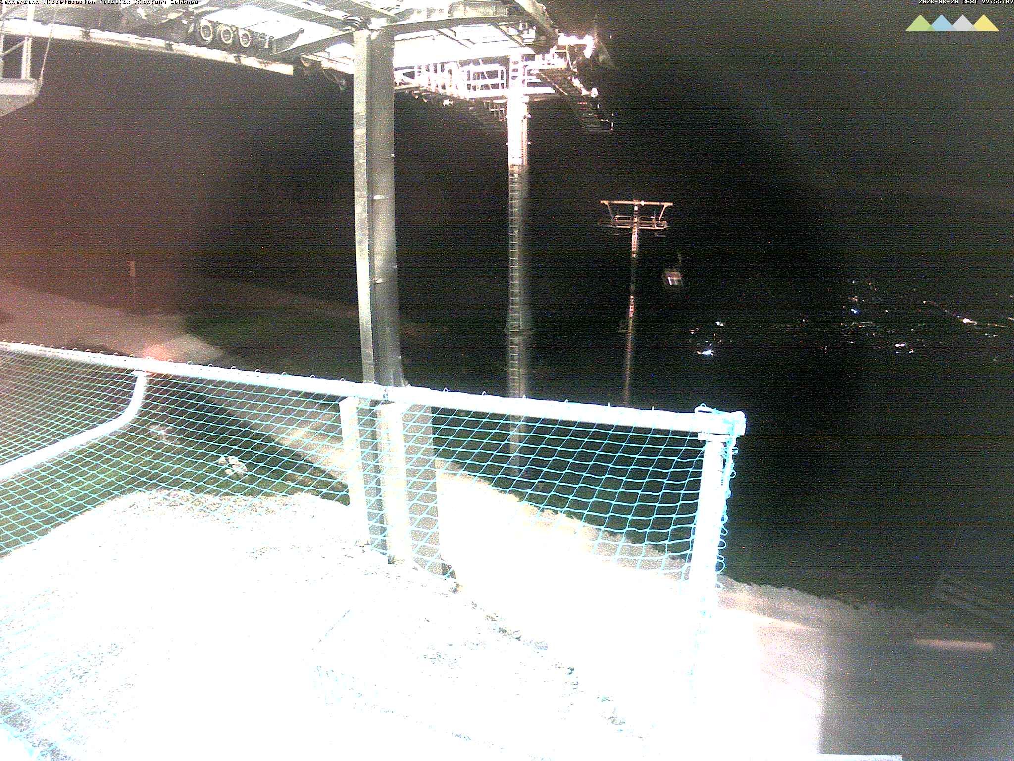 Archiv Foto Webcam Blick von der Mittelstation der Jennerbahn