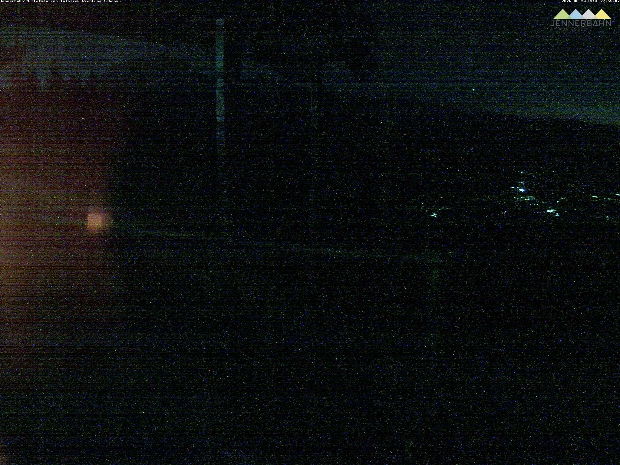 Archiv Foto Webcam Blick von der Mittelstation der Jennerbahn