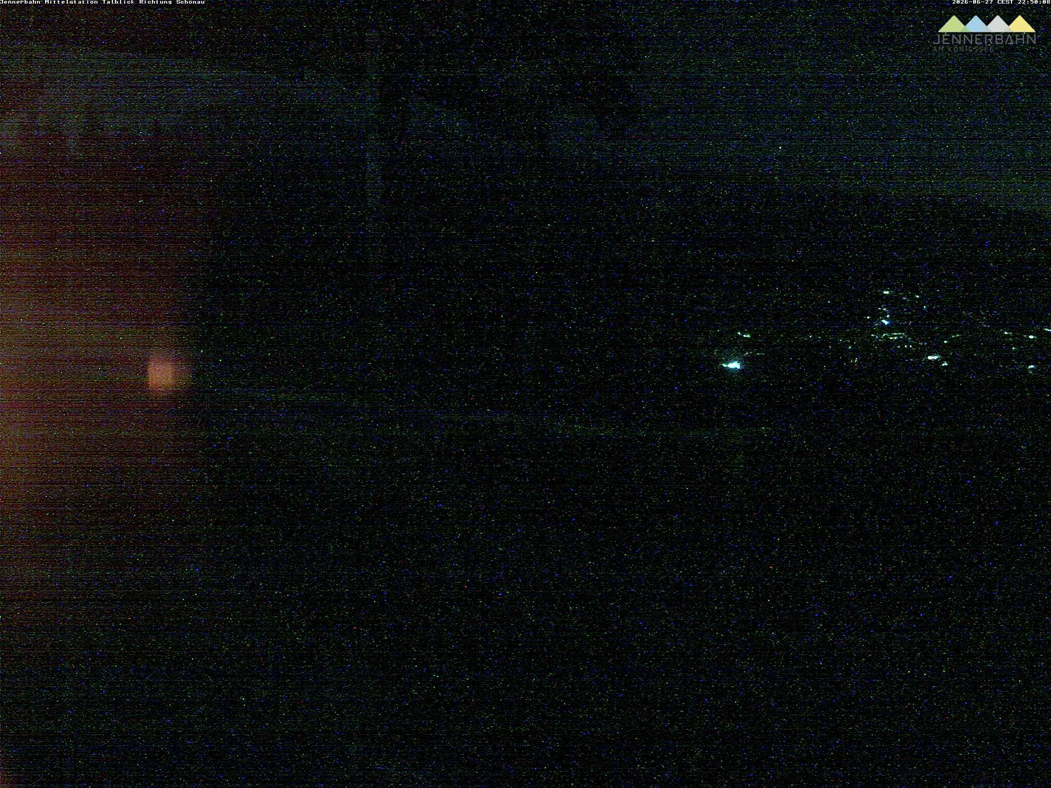 Archiv Foto Webcam Blick von der Mittelstation der Jennerbahn