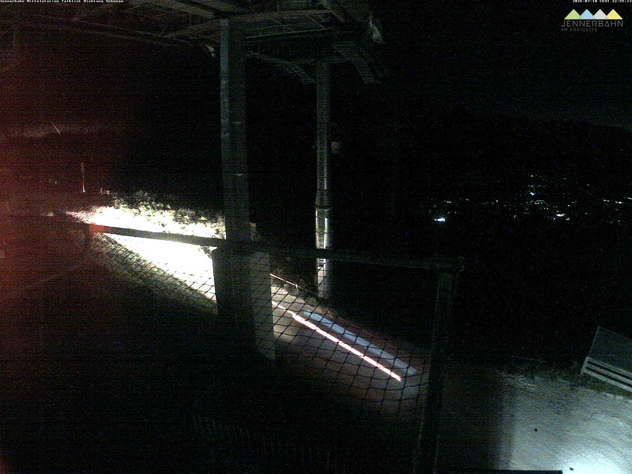Archiv Foto Webcam Blick von der Mittelstation der Jennerbahn