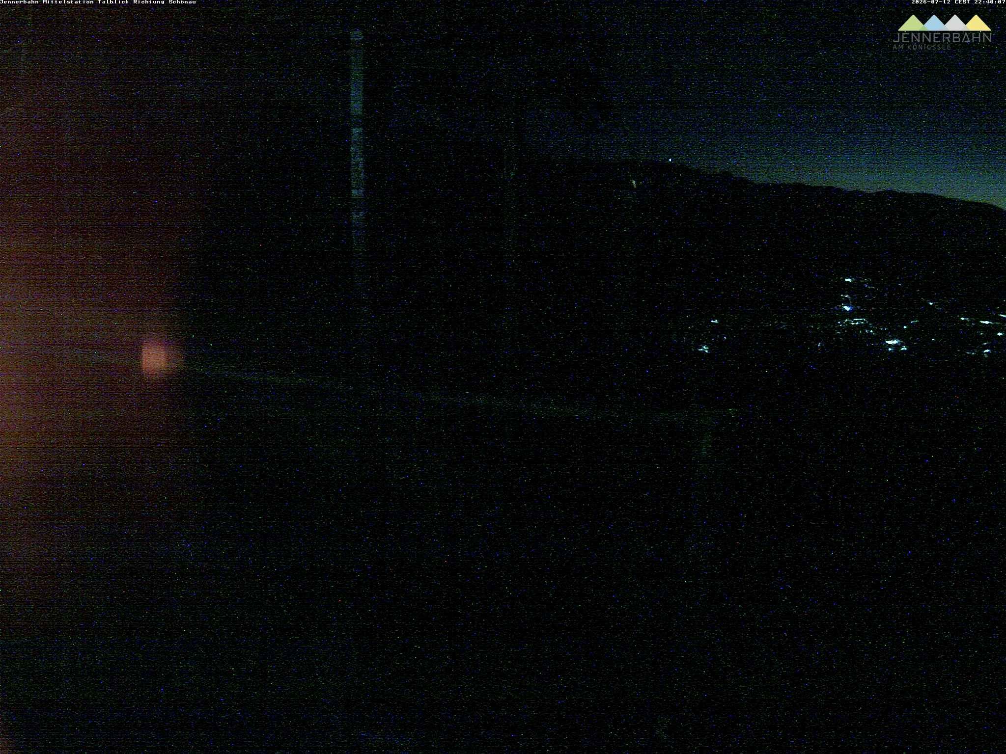 Archiv Foto Webcam Blick von der Mittelstation der Jennerbahn