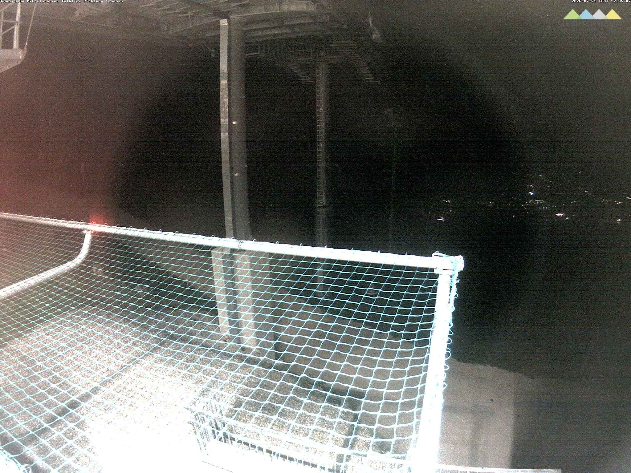 Archiv Foto Webcam Blick von der Mittelstation der Jennerbahn