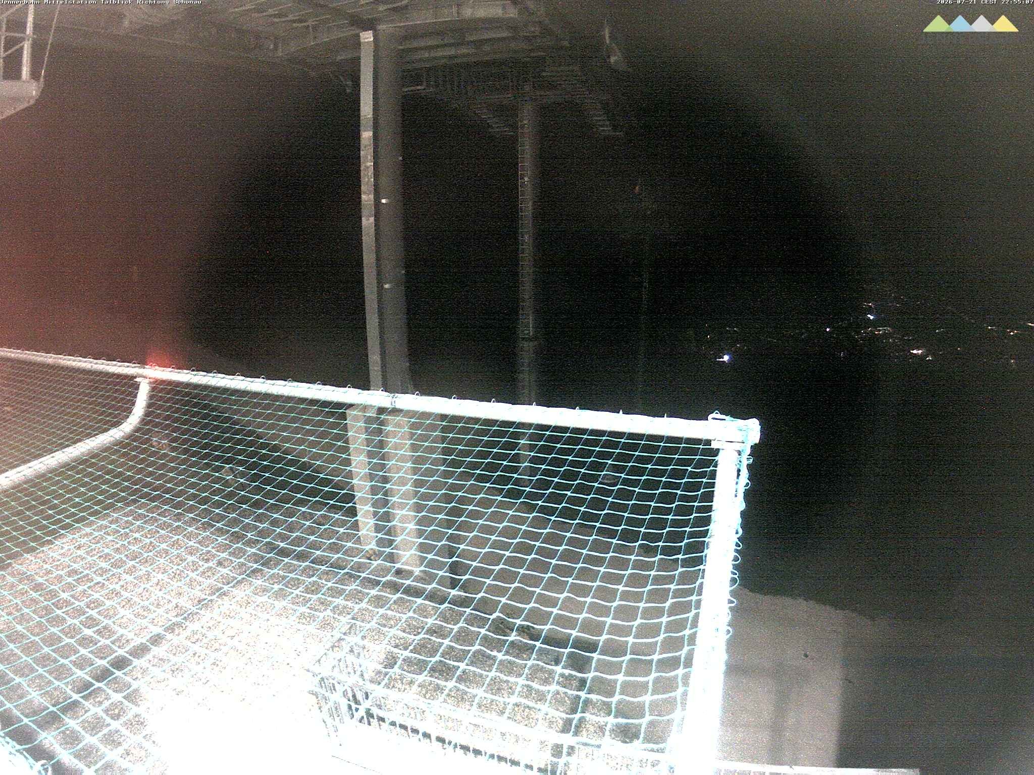 Archiv Foto Webcam Blick von der Mittelstation der Jennerbahn