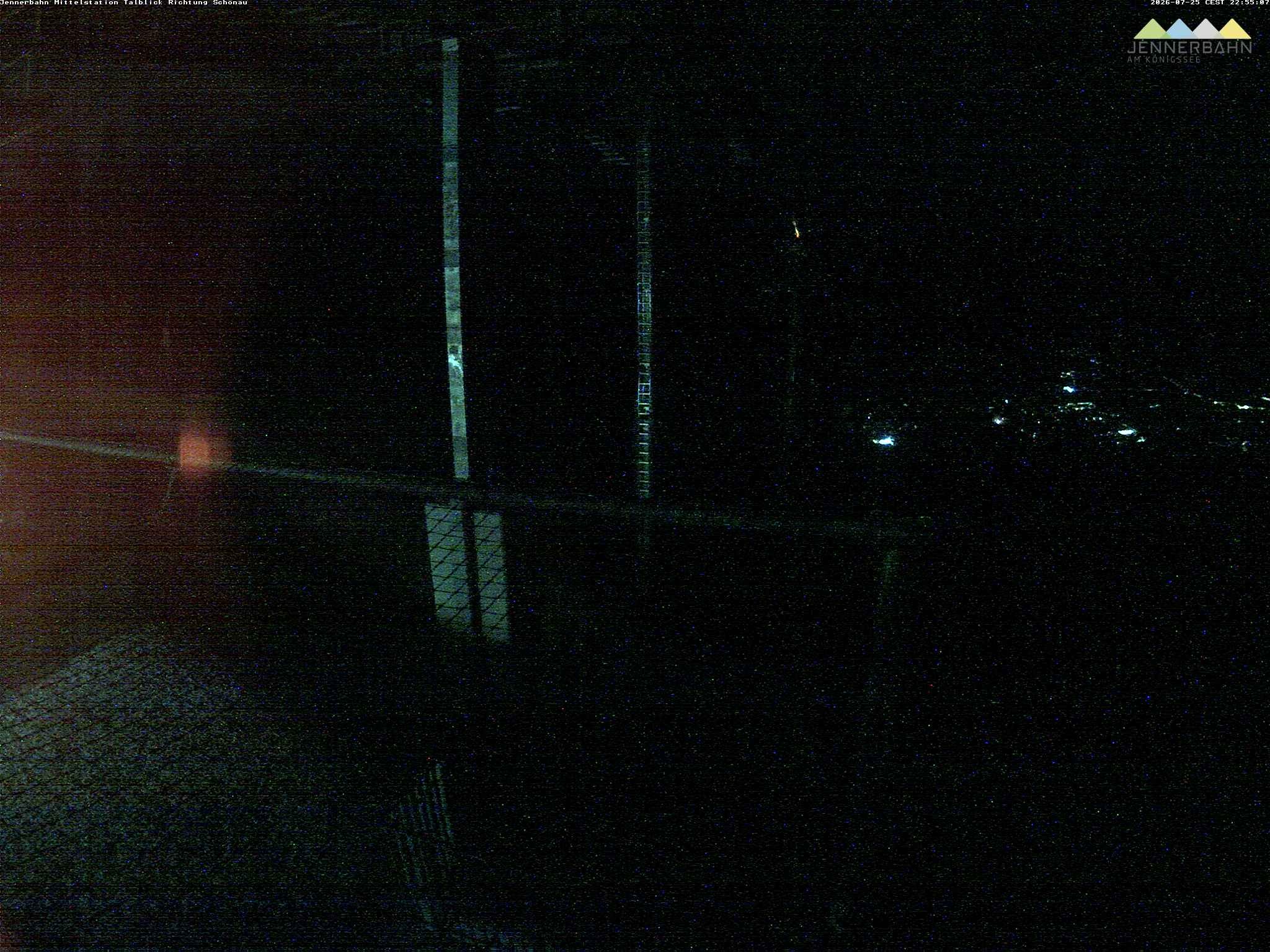 Archiv Foto Webcam Blick von der Mittelstation der Jennerbahn